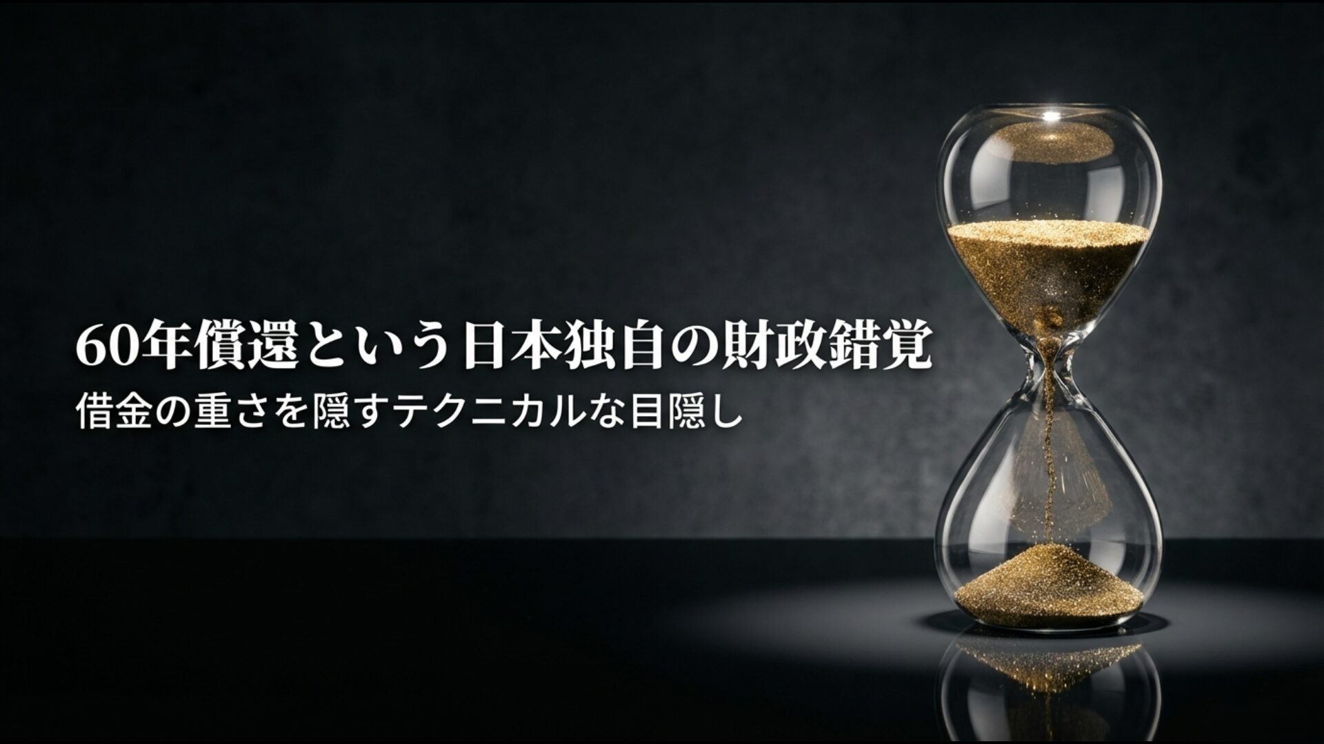 日本の60年償還ルールと財政錯覚の構造図