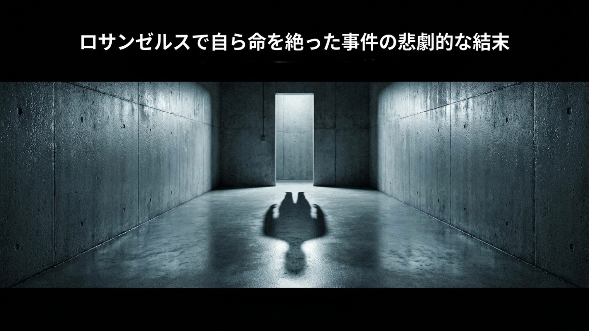 ロサンゼルスの留置施設で三浦和義氏が自ら命を絶ち、法的決着が永遠に失われた悲劇的な結末のイメージ