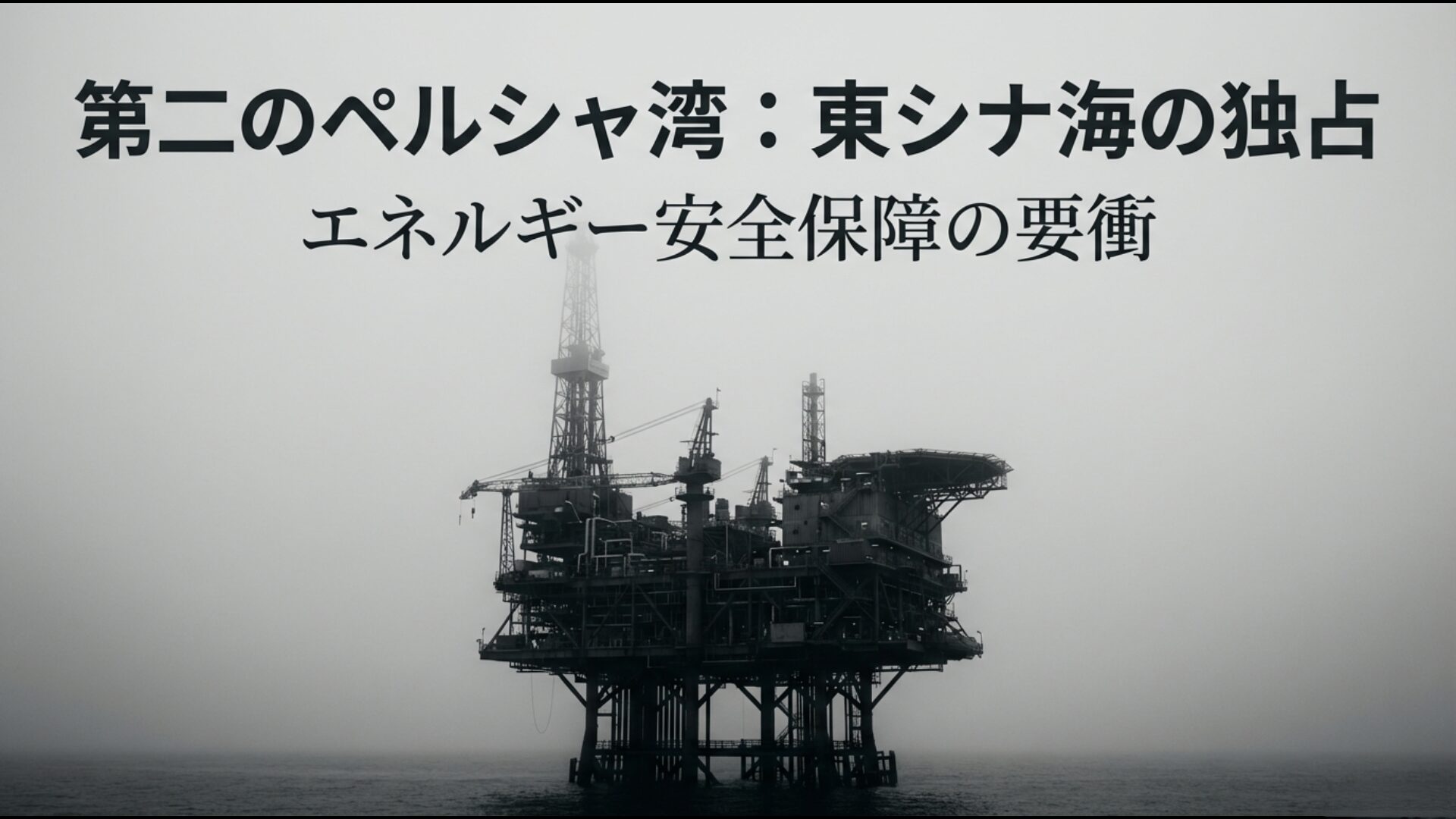 東シナ海を第二のペルシャ湾と定義し、中国が狙う石油や天然ガスの埋蔵期待値を解説する図解