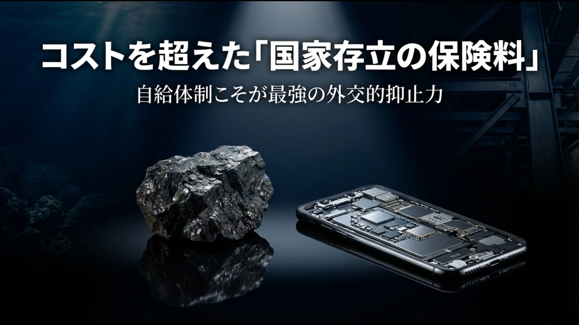 経済安全保障上の保険料としての価値を持つ国産レアアース自給体制と外交的抑止力