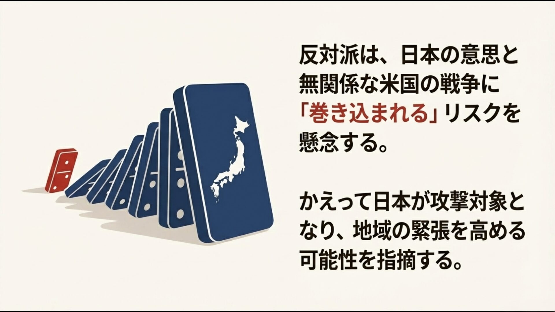 戦争への巻き込まれデメリットイメージ