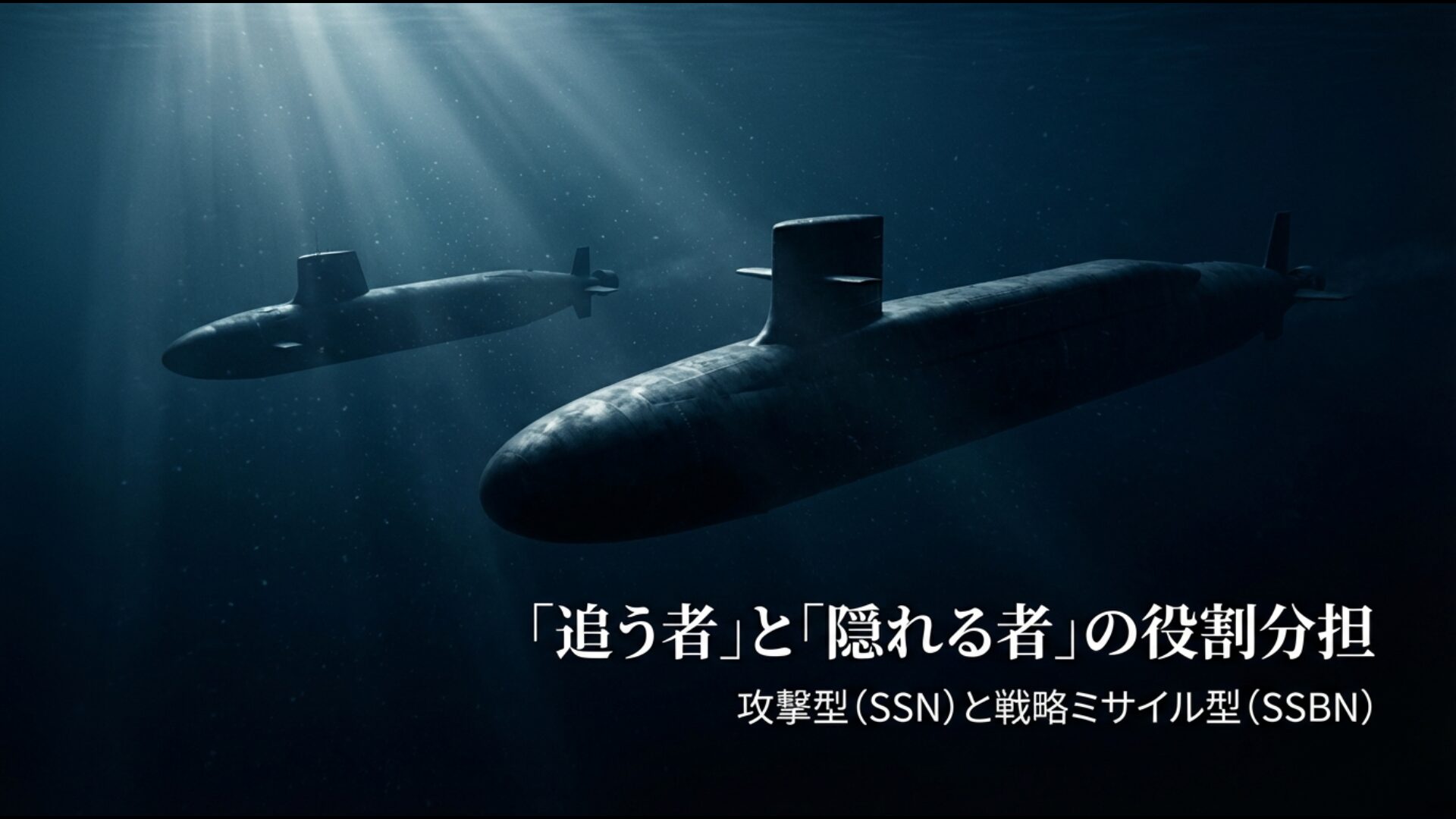 任務によって使い分けられる原子力潜水艦の種類と役割の比較