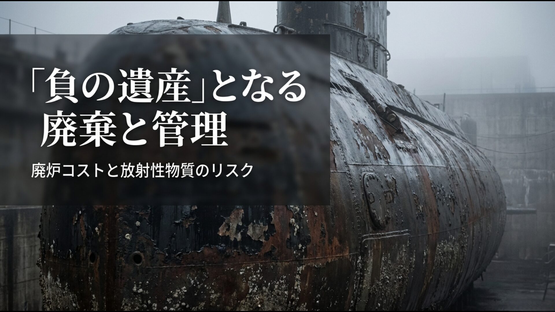 退役後の廃炉コストや放射性物質のリスクを抱える原子力潜水艦の課題