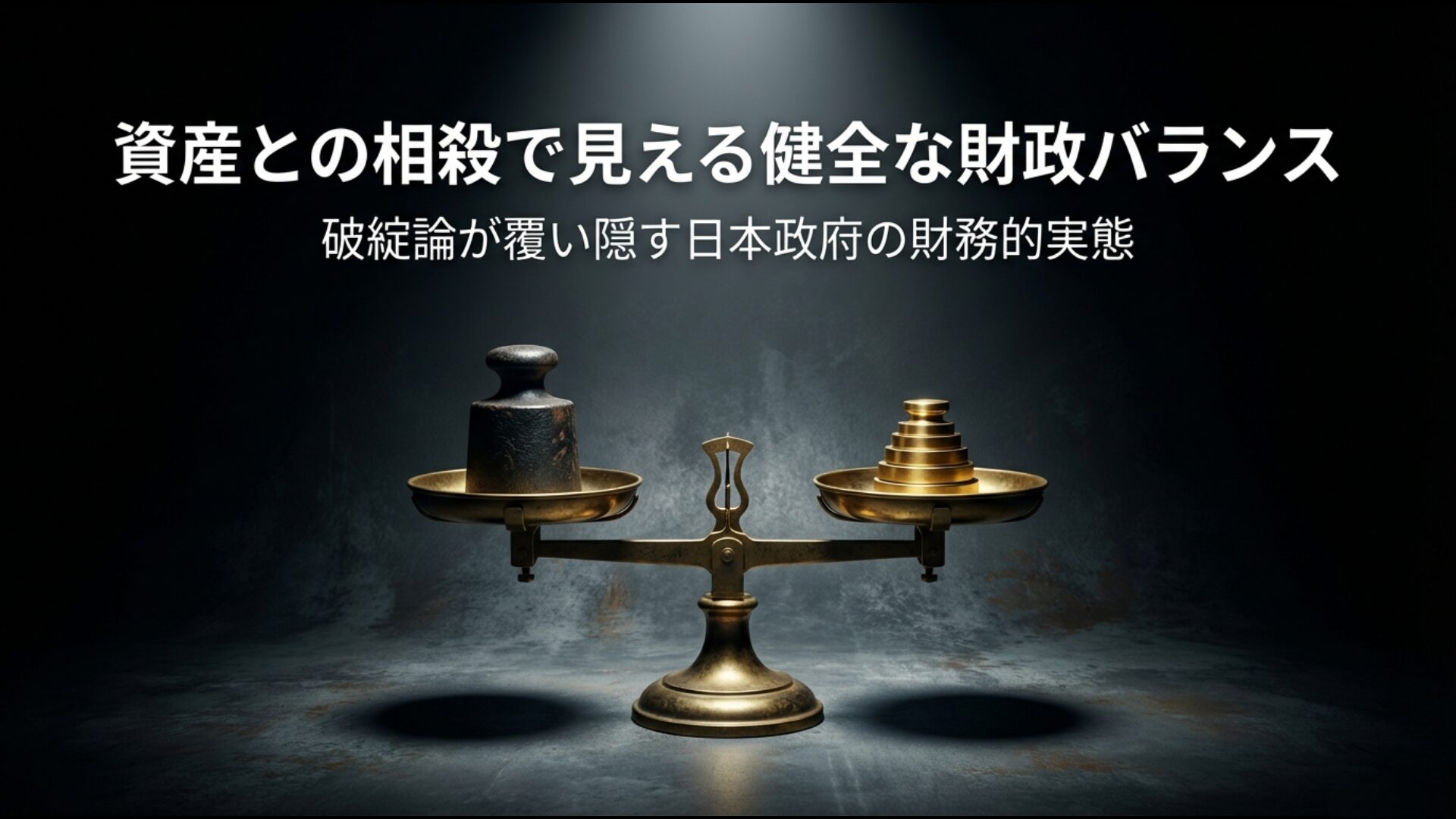 日本政府の負債と保有資産を天秤にかけ、バランスシートで見える真の財政バランス図
