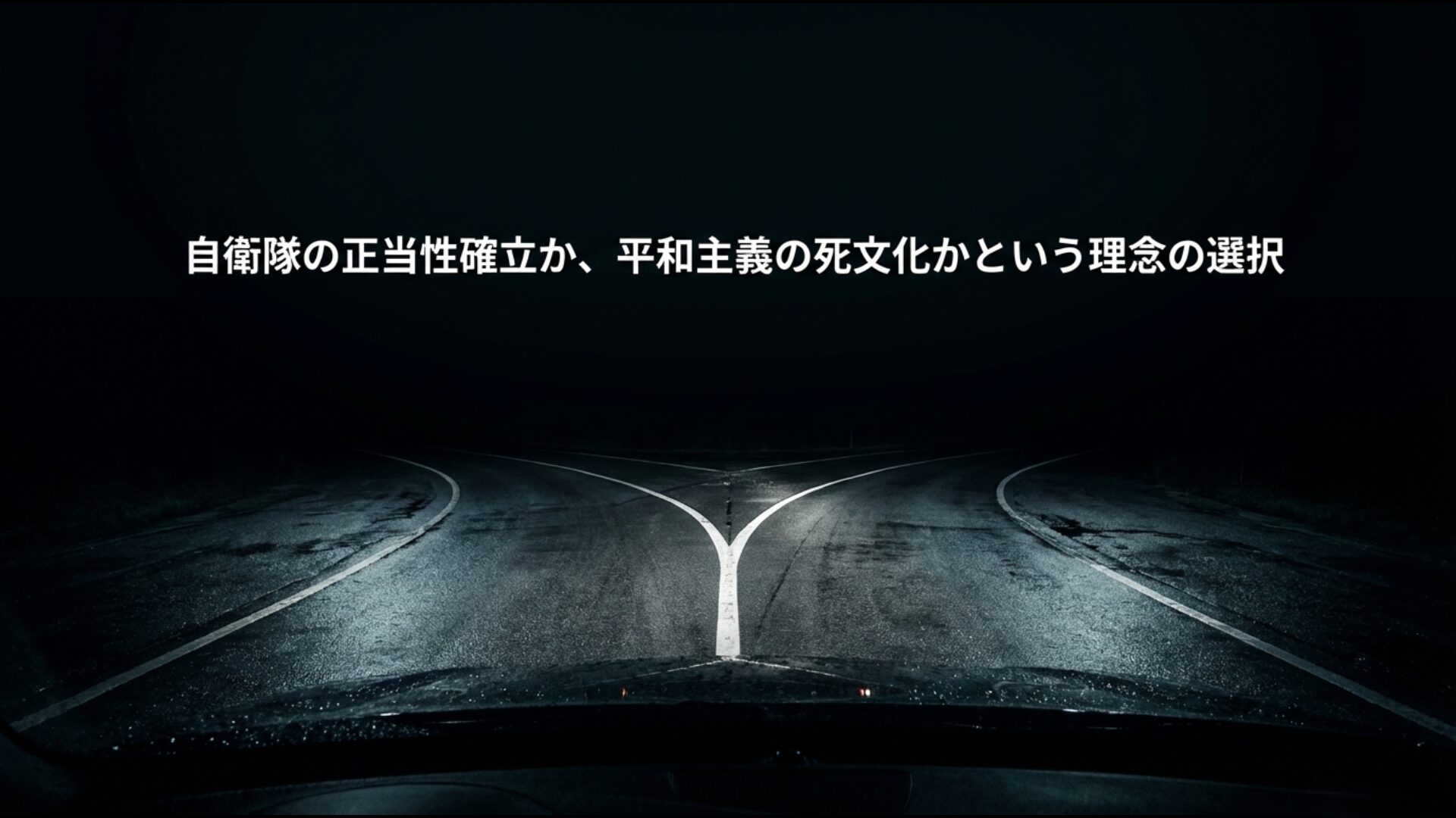 憲法9条への自衛隊明記がもたらす組織の正当性確立と平和主義の死文化という理念の選択