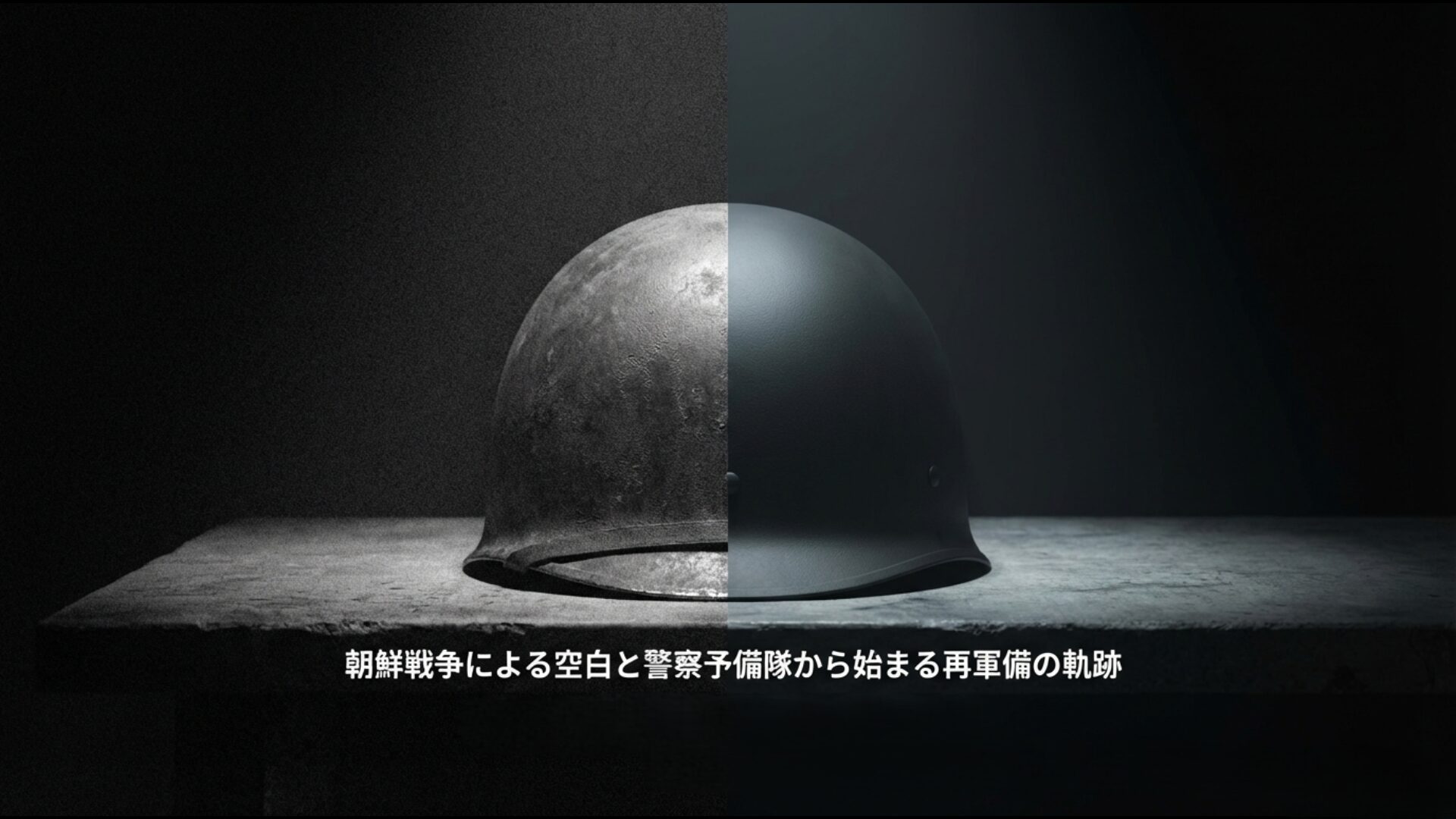 朝鮮戦争による防衛の空白から警察予備隊が創設され自衛隊へと至る再軍備の歴史的経緯
