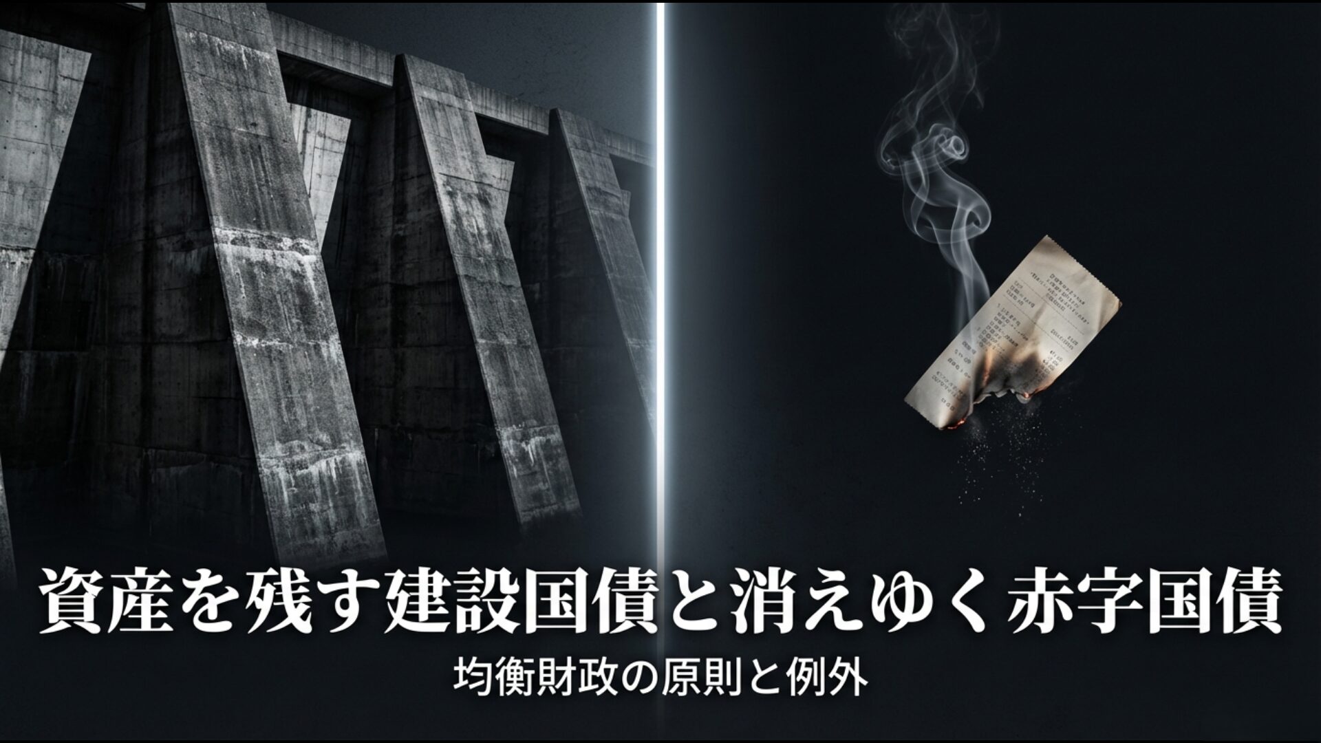 建設国債と赤字国債の比較図解