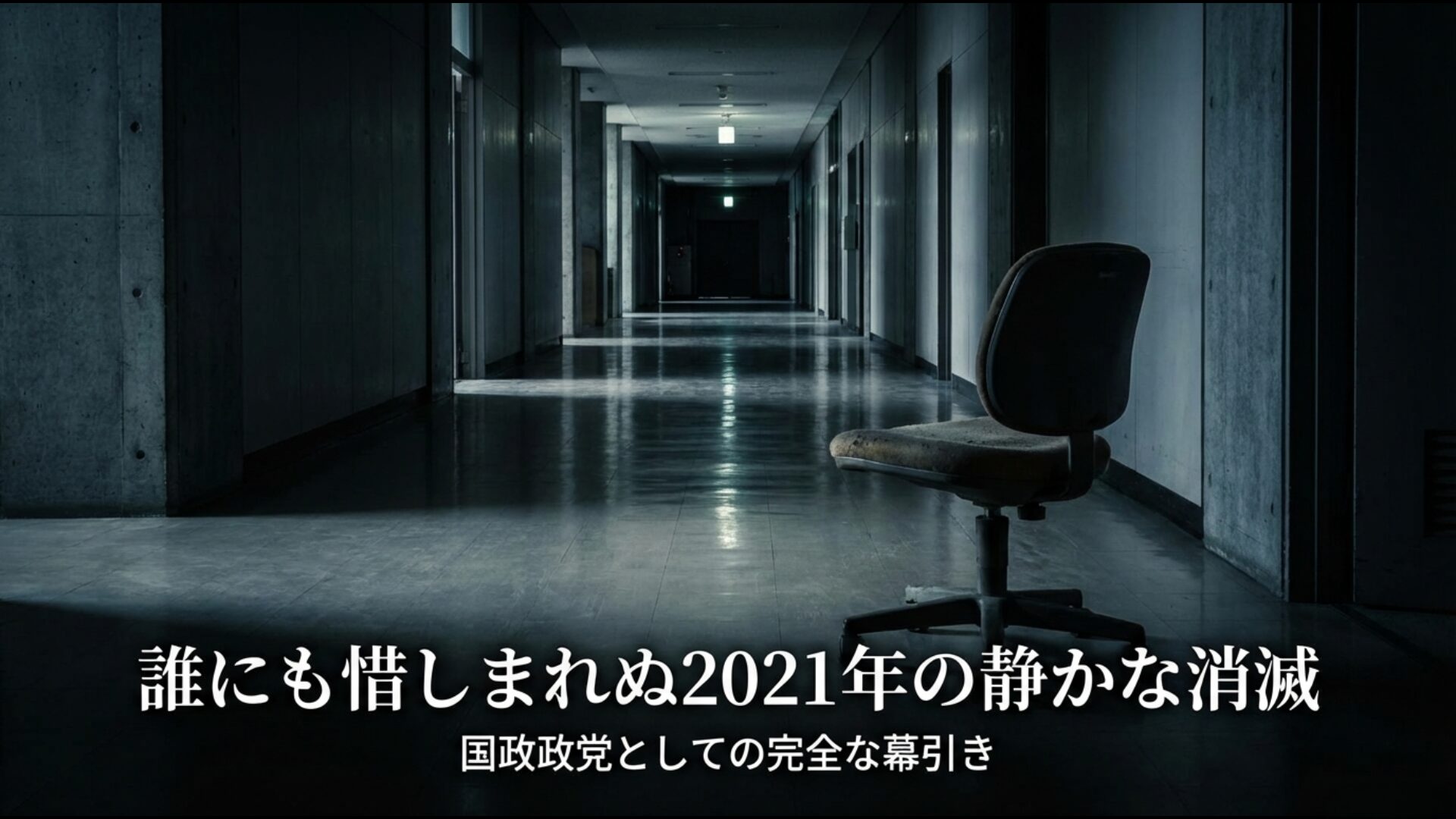 国政政党としての希望の党が2021年に誰にも惜しまれず静かに解散・消滅した事実の記録。