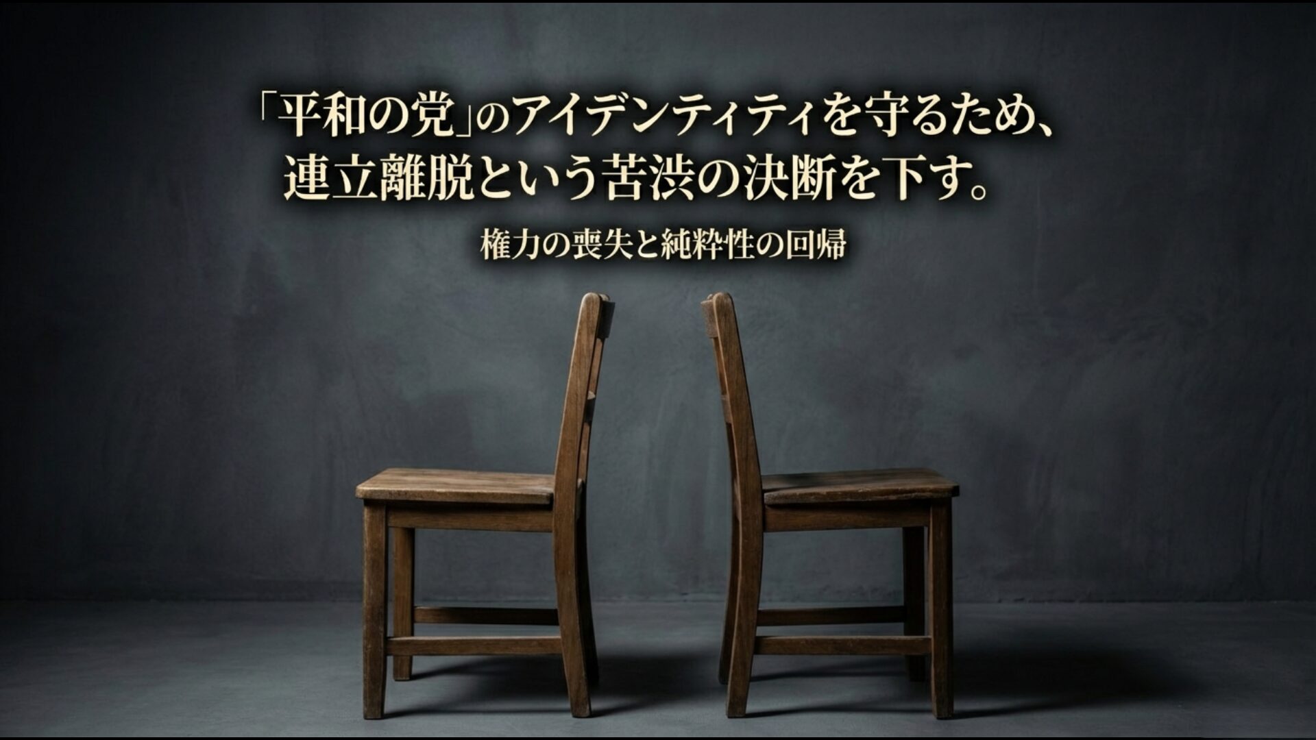 高市総裁誕生を受け平和の党のアイデンティティを守るために連立離脱を決断した公明党