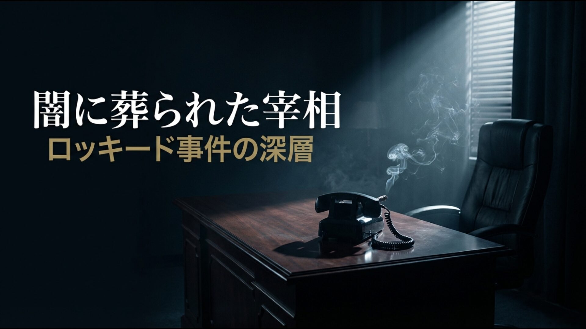 戦後最大の疑獄事件であるロッキード事件の真相と田中角栄失脚の深層を探るアイキャッチ画像