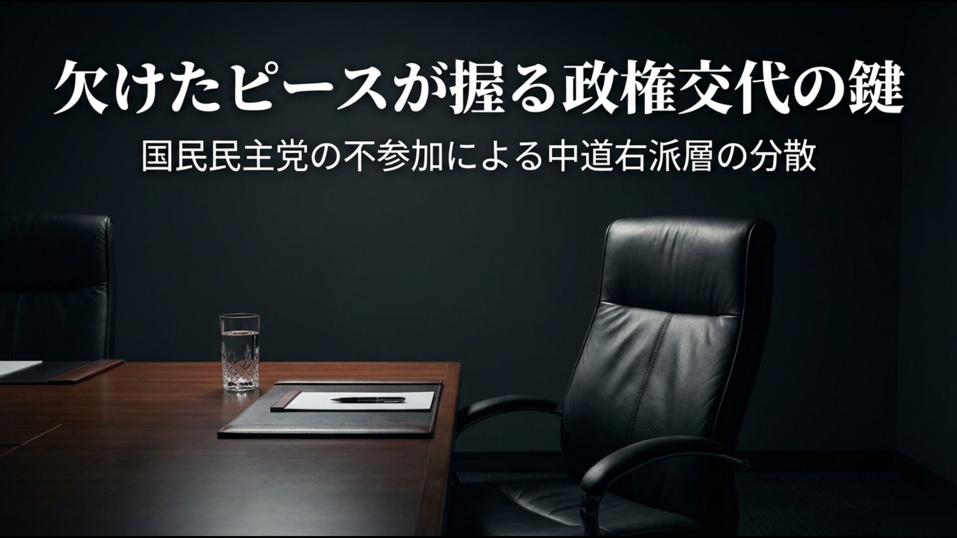 玉木雄一郎氏率いる国民民主党の不参加が中道改革連合の集票力に与える影響の分析図