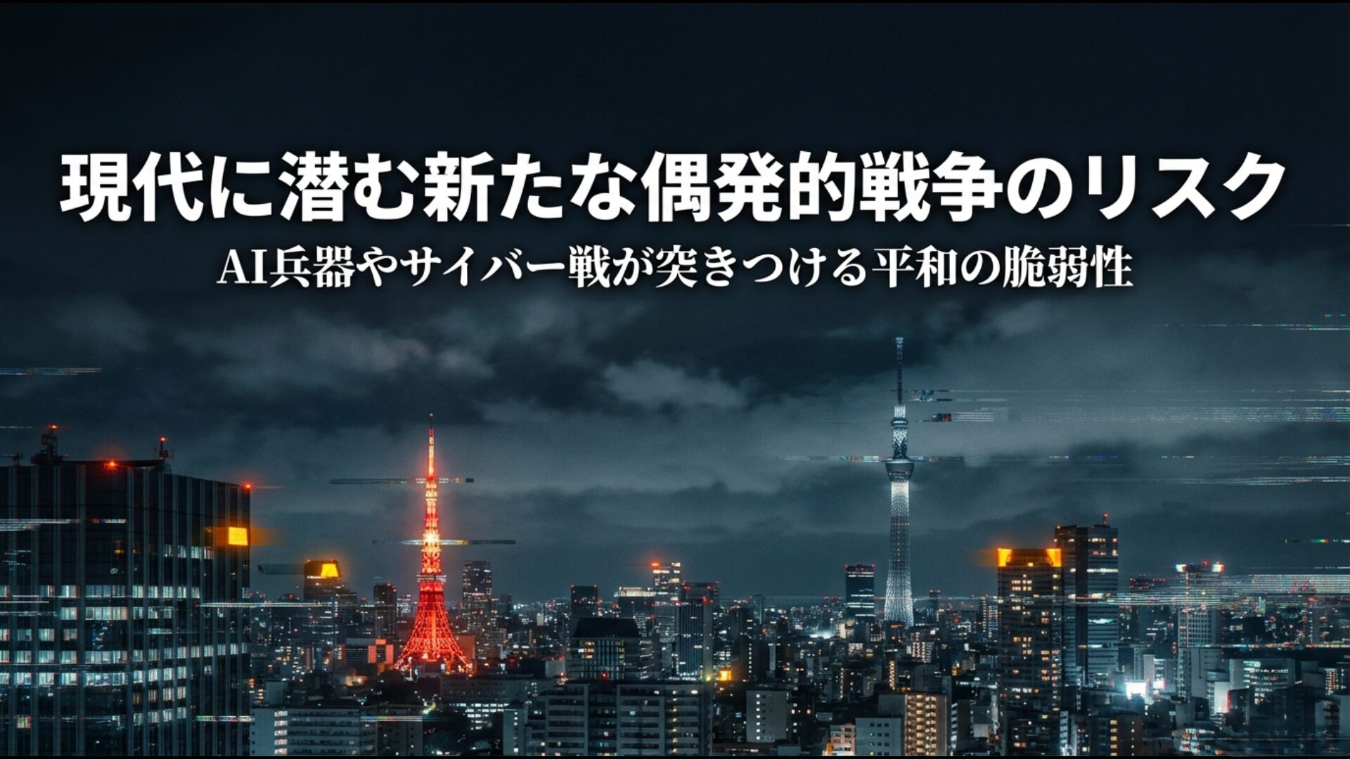 2026年現在のAI兵器やサイバー戦が突きつける新たな偶発的戦争のリスクと警鐘