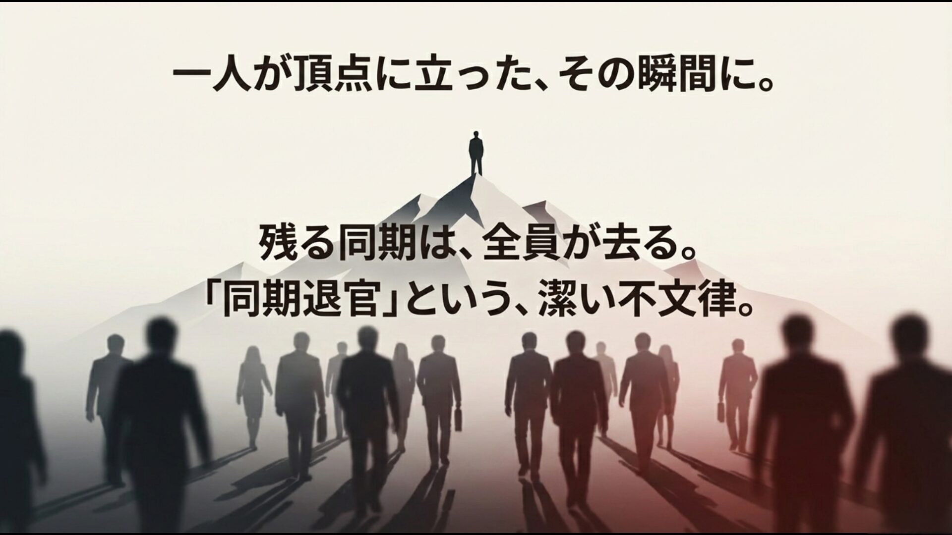 同期退官の不文律と組織の新陳代謝