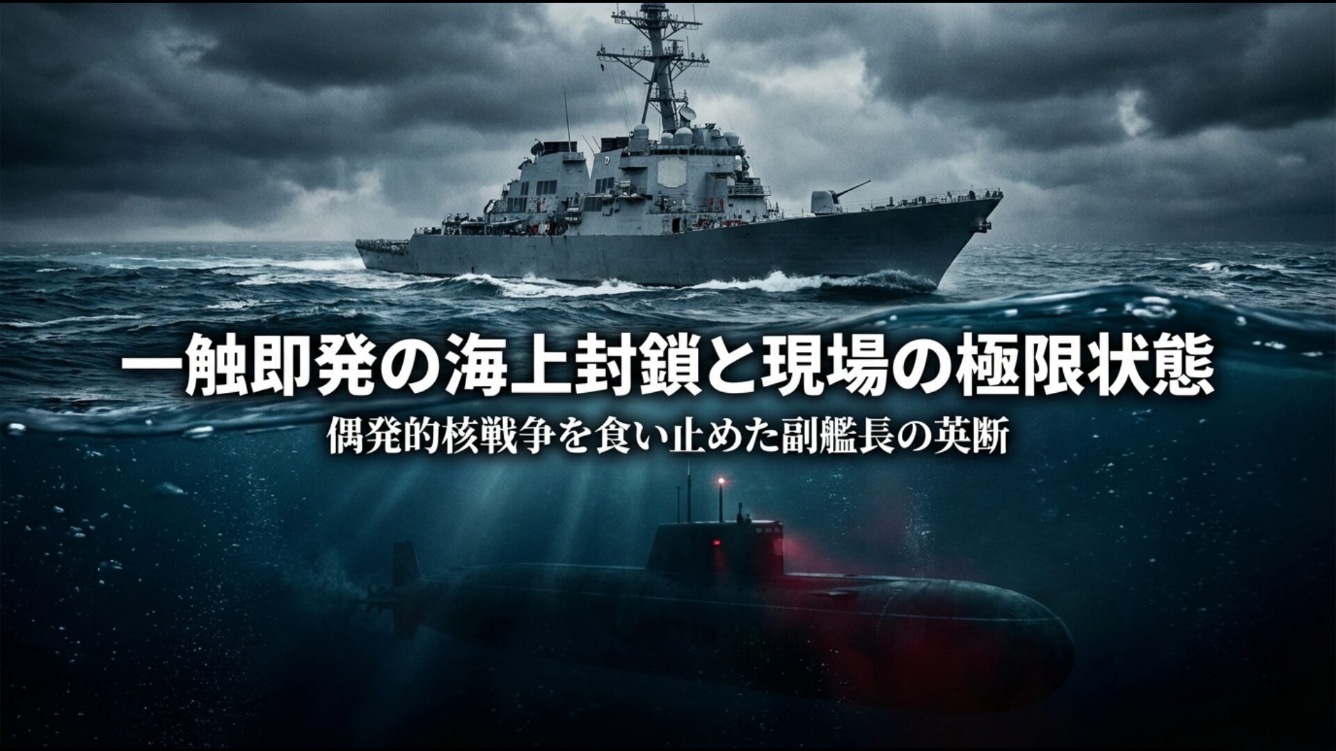 カリブ海での極限状態と核魚雷発射を阻止して人類を救ったソ連潜水艦副艦長の解説