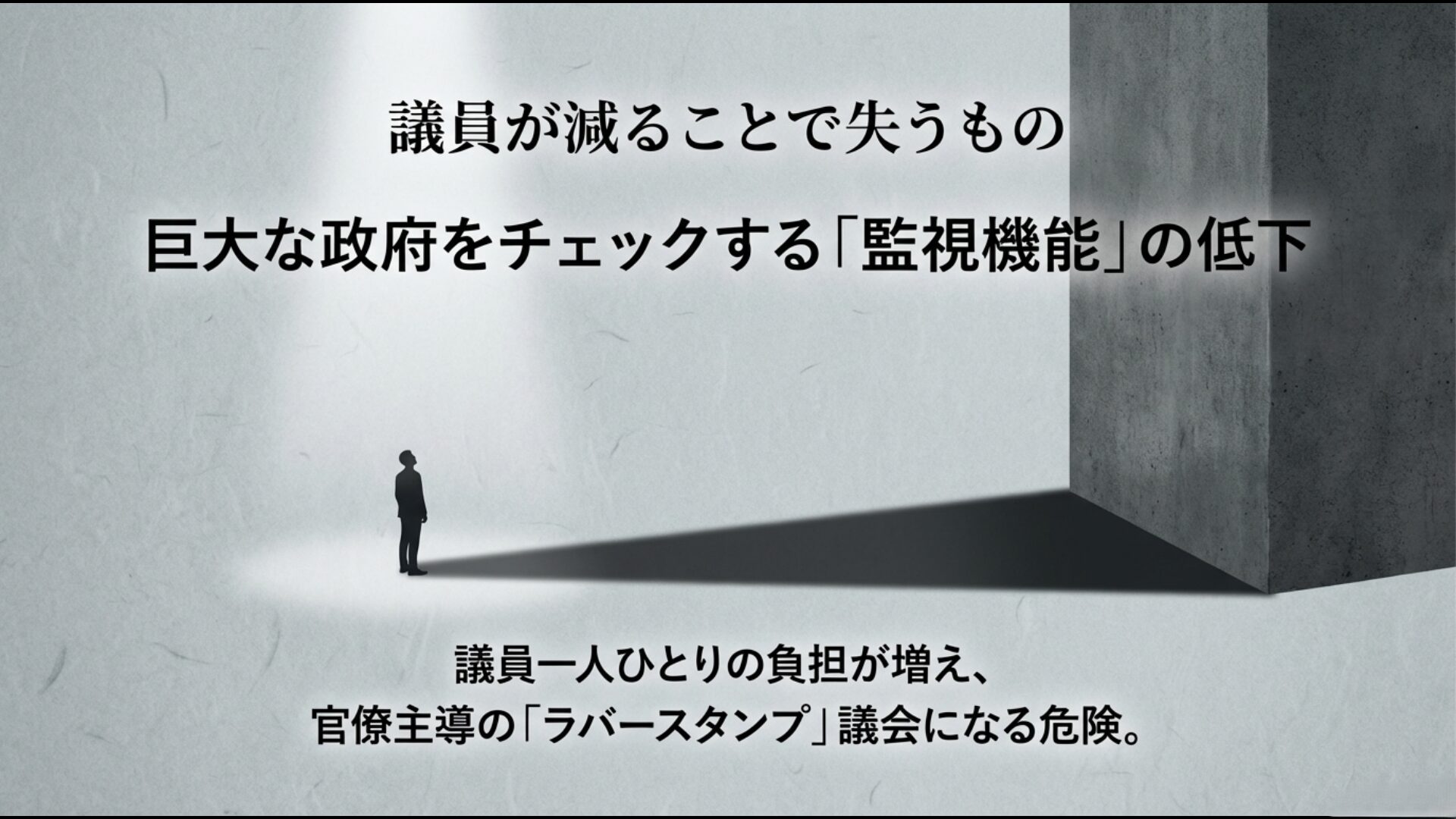 行政監視機能弱体化のイメージ
