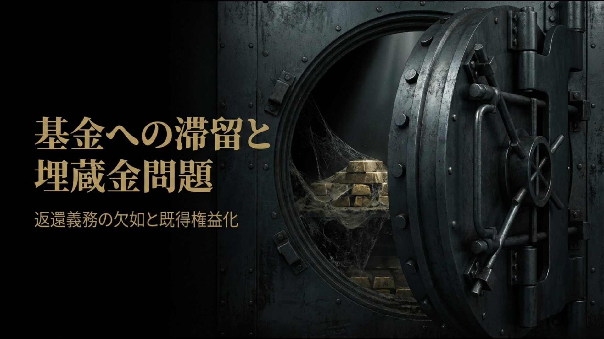 使い切れなかった政党助成金が基金として蓄積される埋蔵金問題の構造解説図