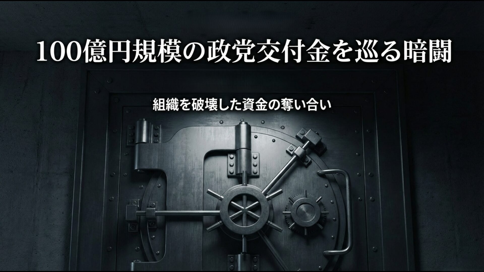 100億円規模の政党交付金や資金管理を巡り希望の党内部で起きた醜い争いを示すイメージ。