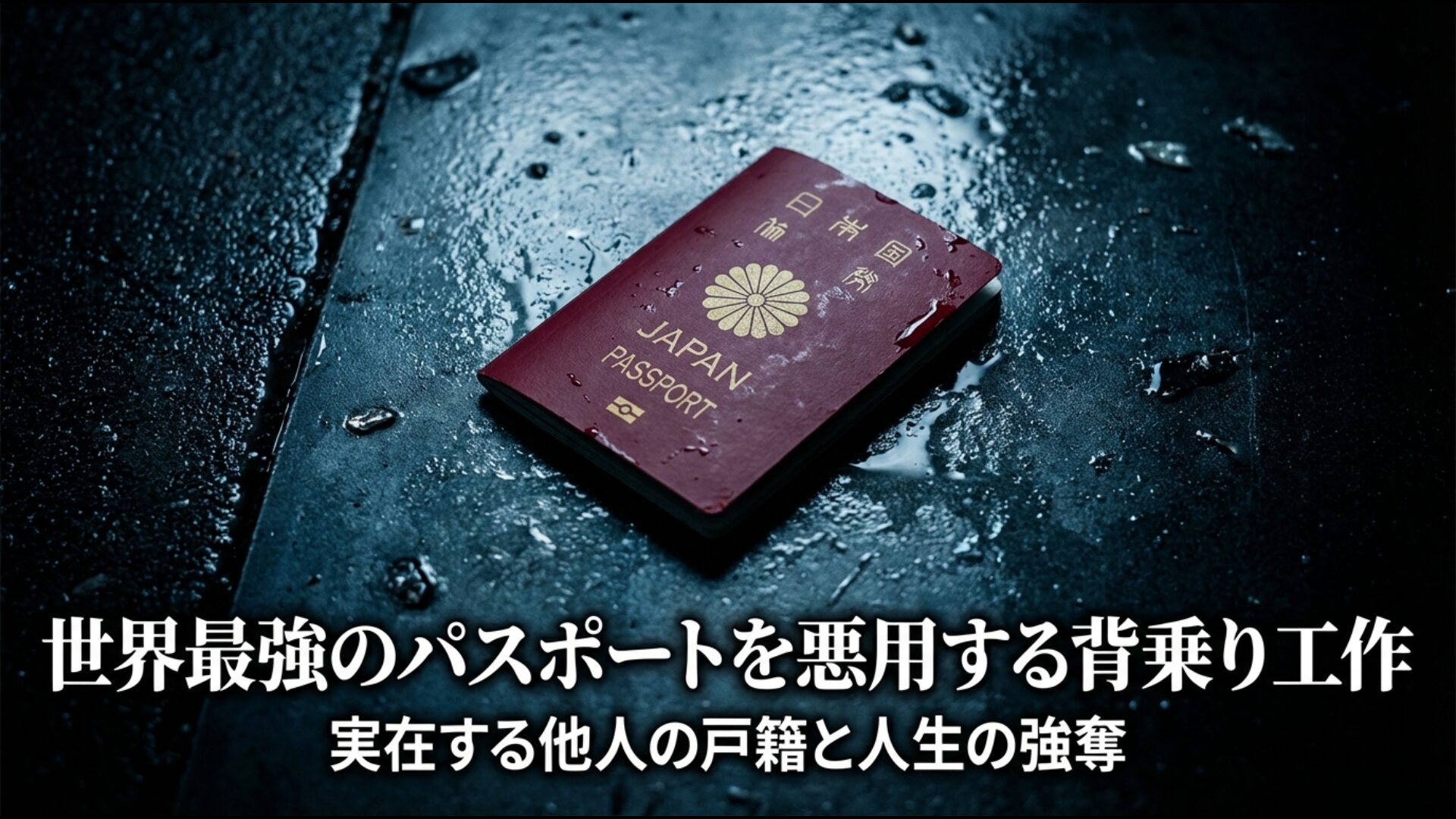 実在する他人の戸籍と人生を強奪する北朝鮮工作員の背乗り手法イメージ