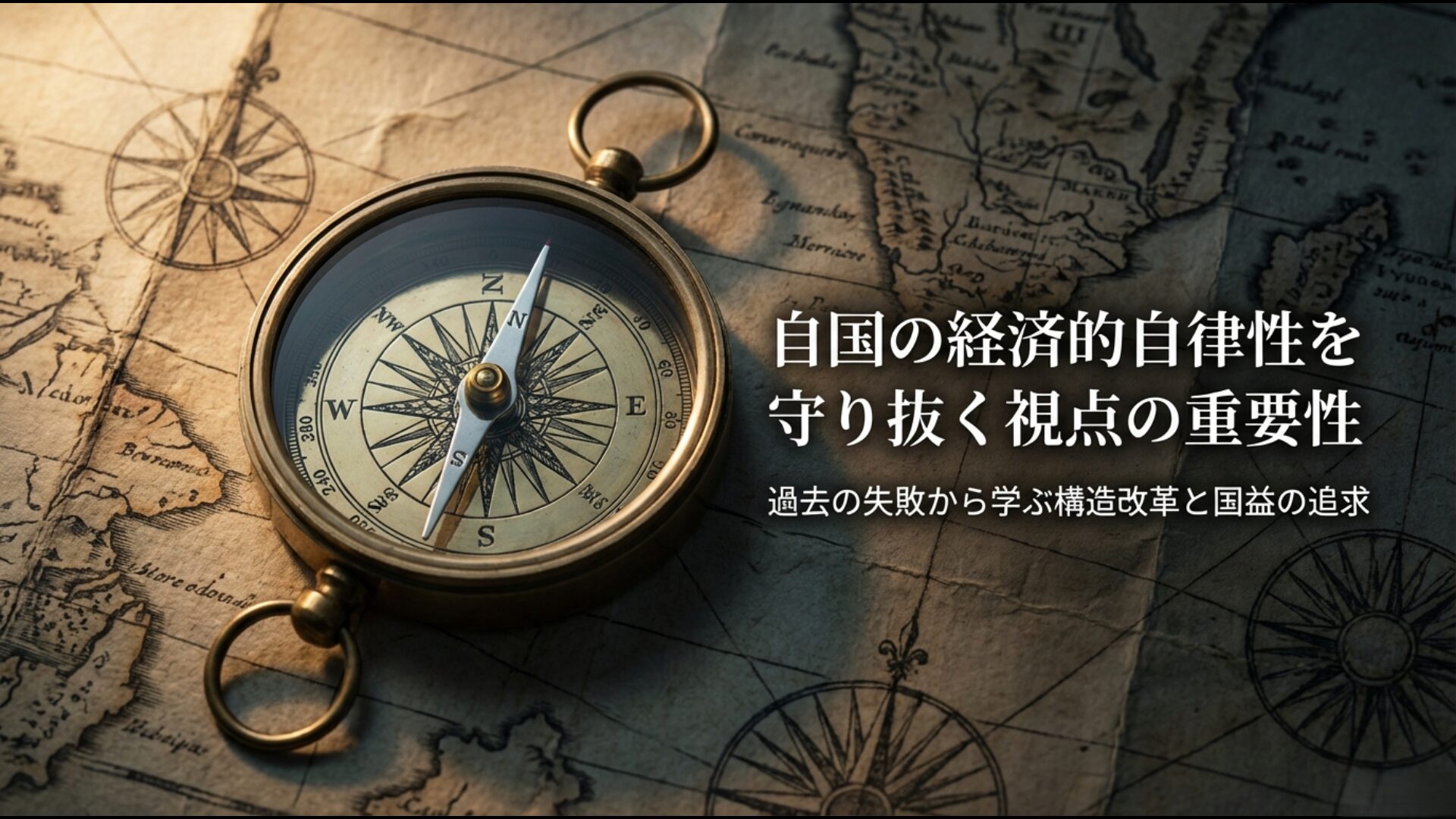 過去の失敗から学ぶ構造改革の重要性と日本の経済的自律性を守る視点のまとめイメージ