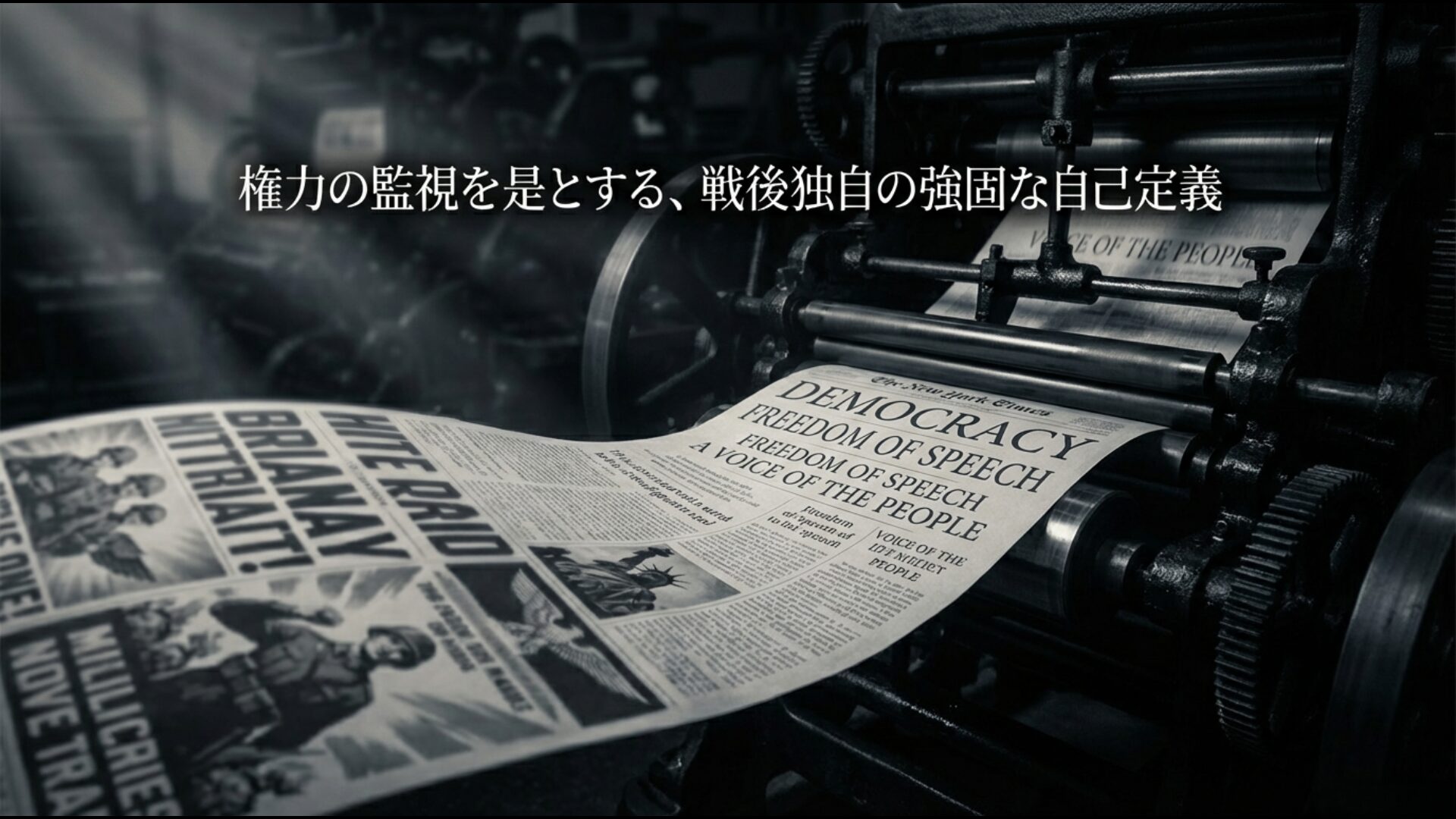 戦後の日本メディアが抱く「権力の監視者」としての強固な自己定義と、それが報道姿勢に与えた独自の影響