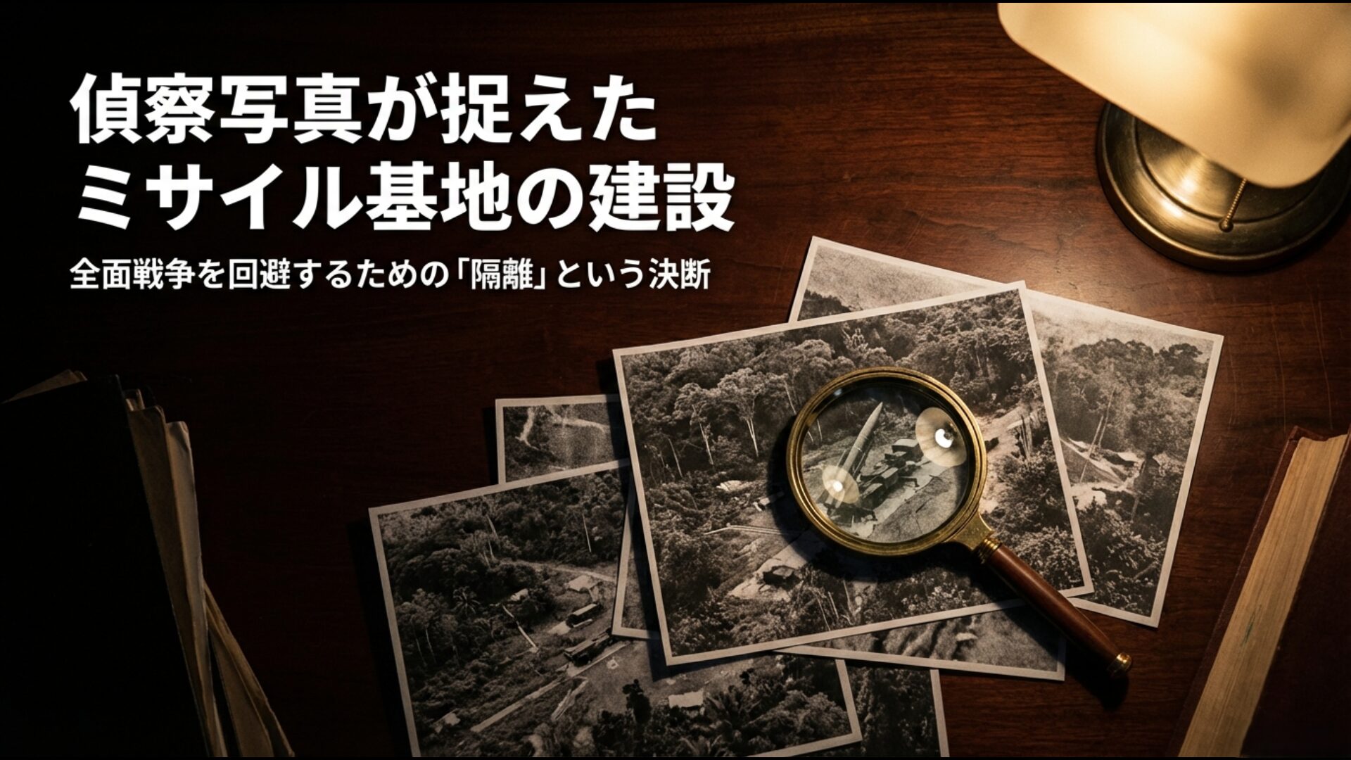U-2偵察機が撮影したミサイル基地建設現場とケネディ大統領による海上封鎖の決断
