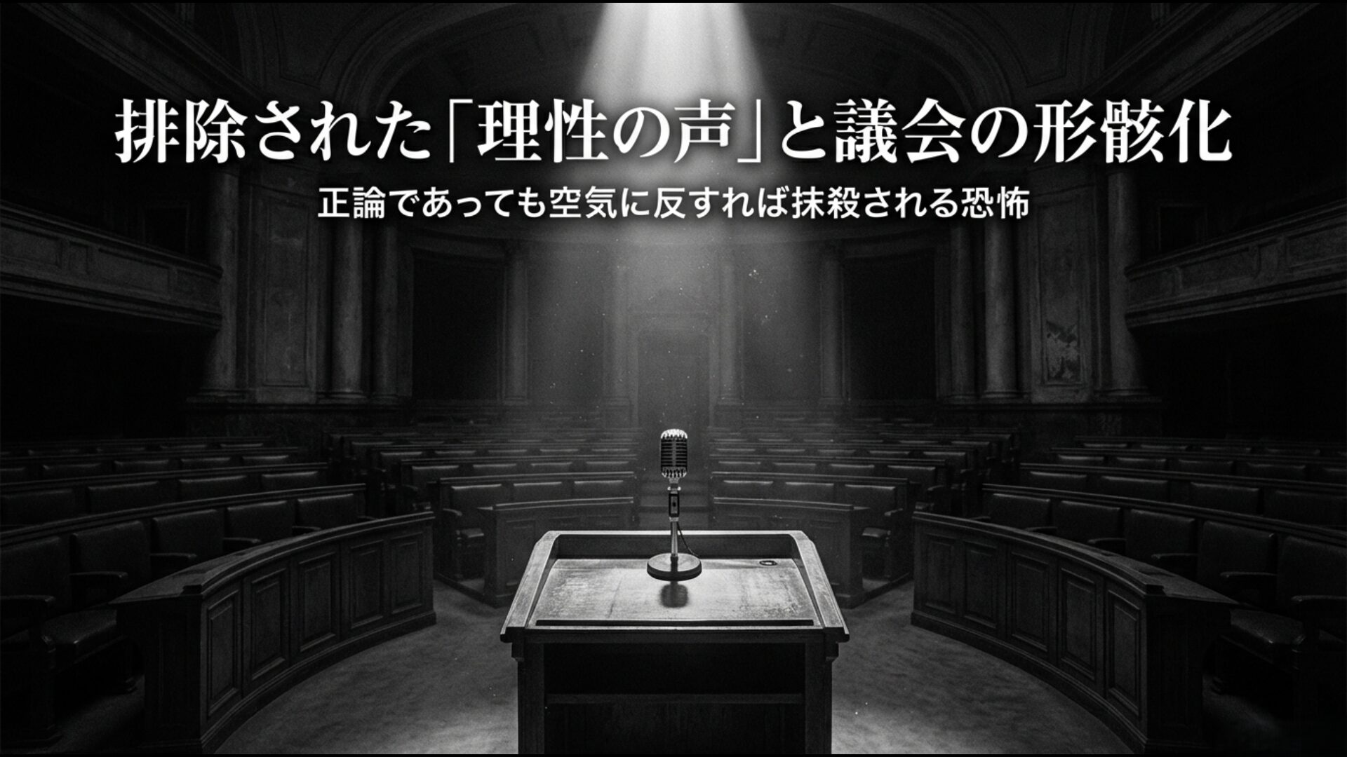 斎藤隆夫の除名処分により言論の自由が失われ形骸化した大政翼賛会下の議会実態