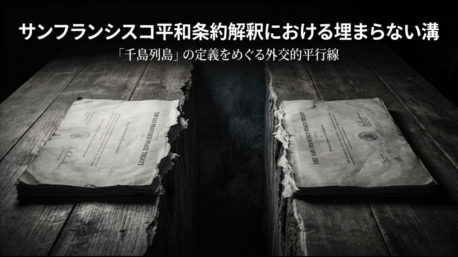 千島列島の定義と領土権の帰属をめぐるサンフランシスコ平和条約の外交的溝