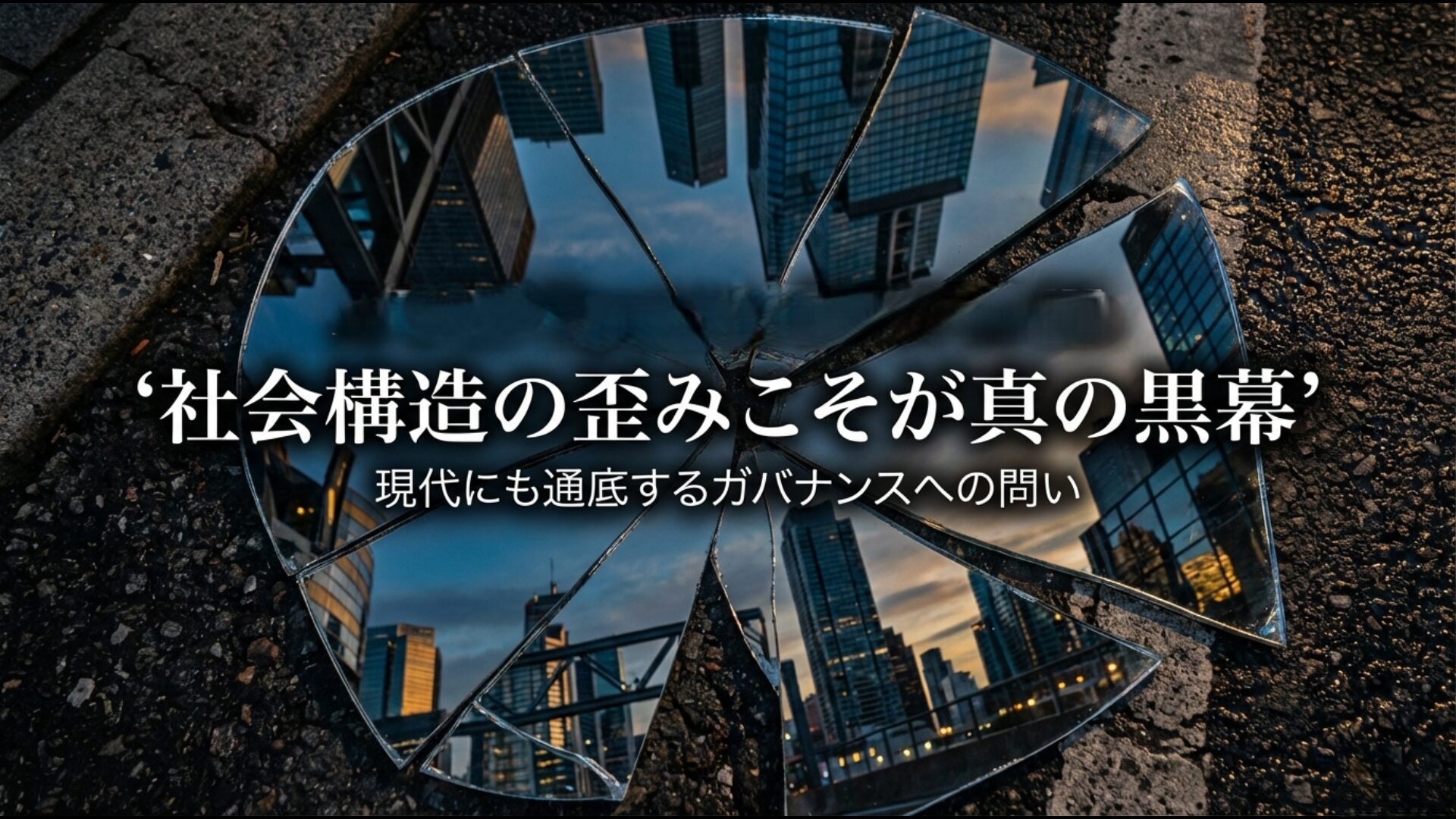 リクルート事件の真の黒幕は社会構造の歪みであると説く、現代のガバナンスへの問い。