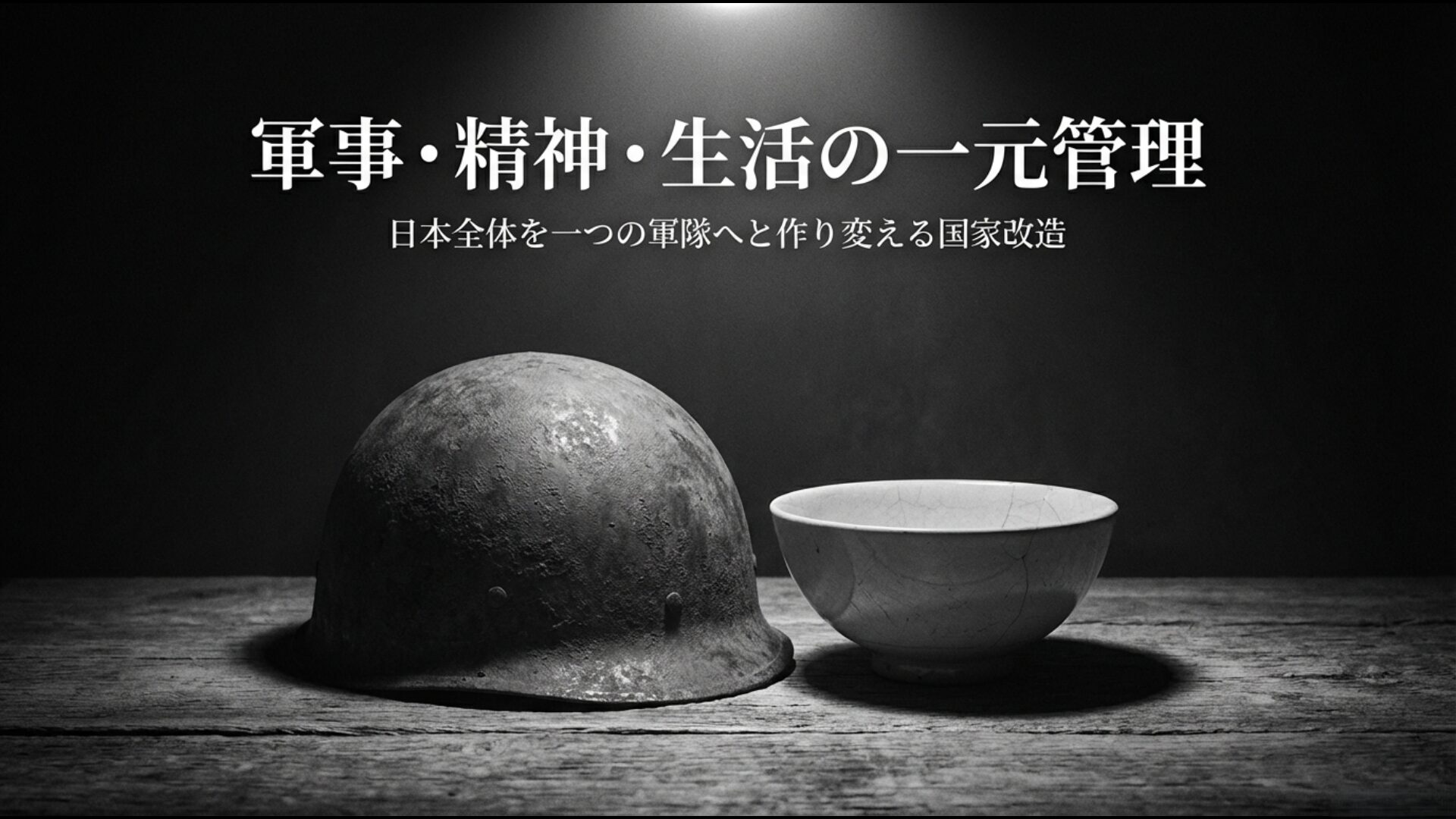 日本全体を軍隊化し軍事・精神・生活を統制しようとした大政翼賛会の設立目的の図解