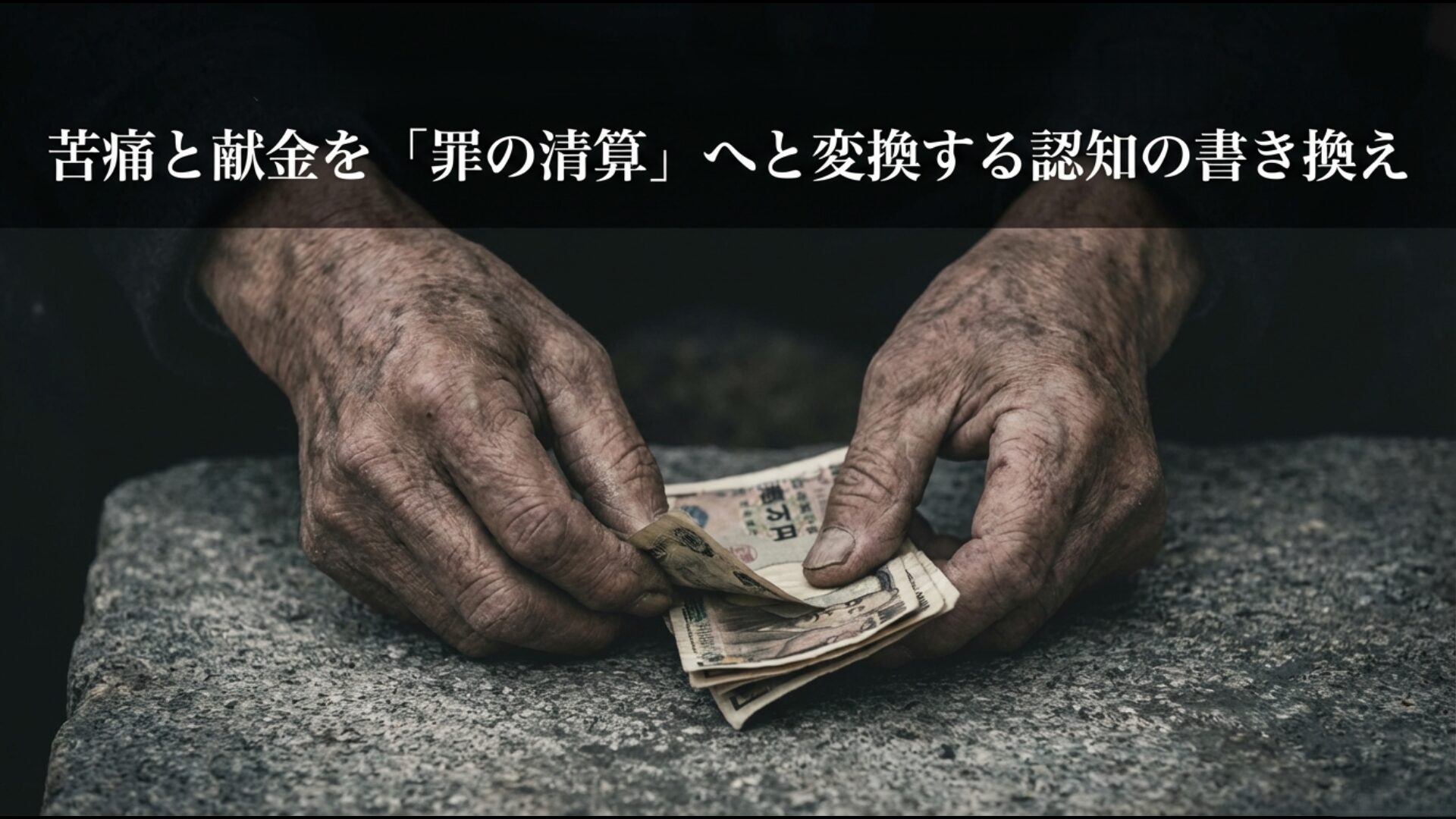 蕩減復帰の教えにより個人の苦痛や高額献金が罪の清算として正当化される認知の書き換えメカニズム