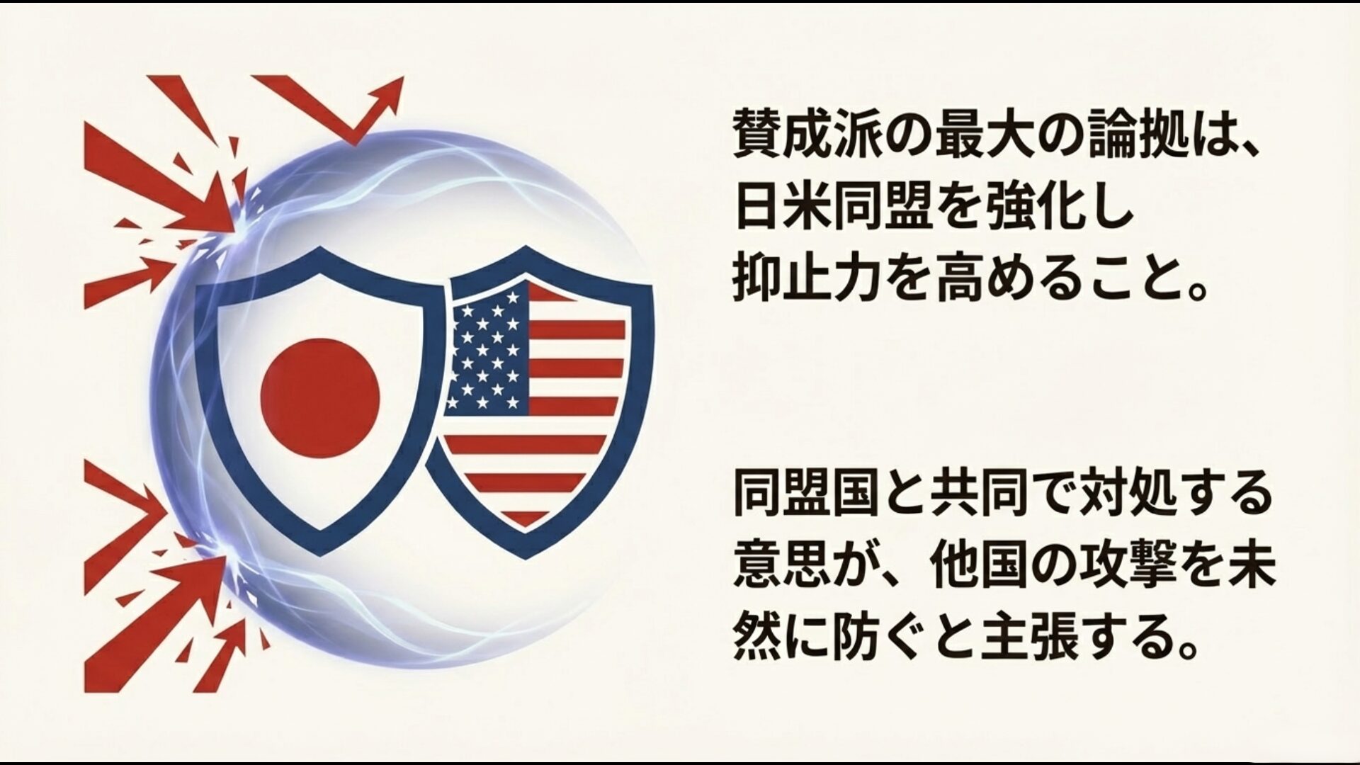 日米抑止力強化のメリット