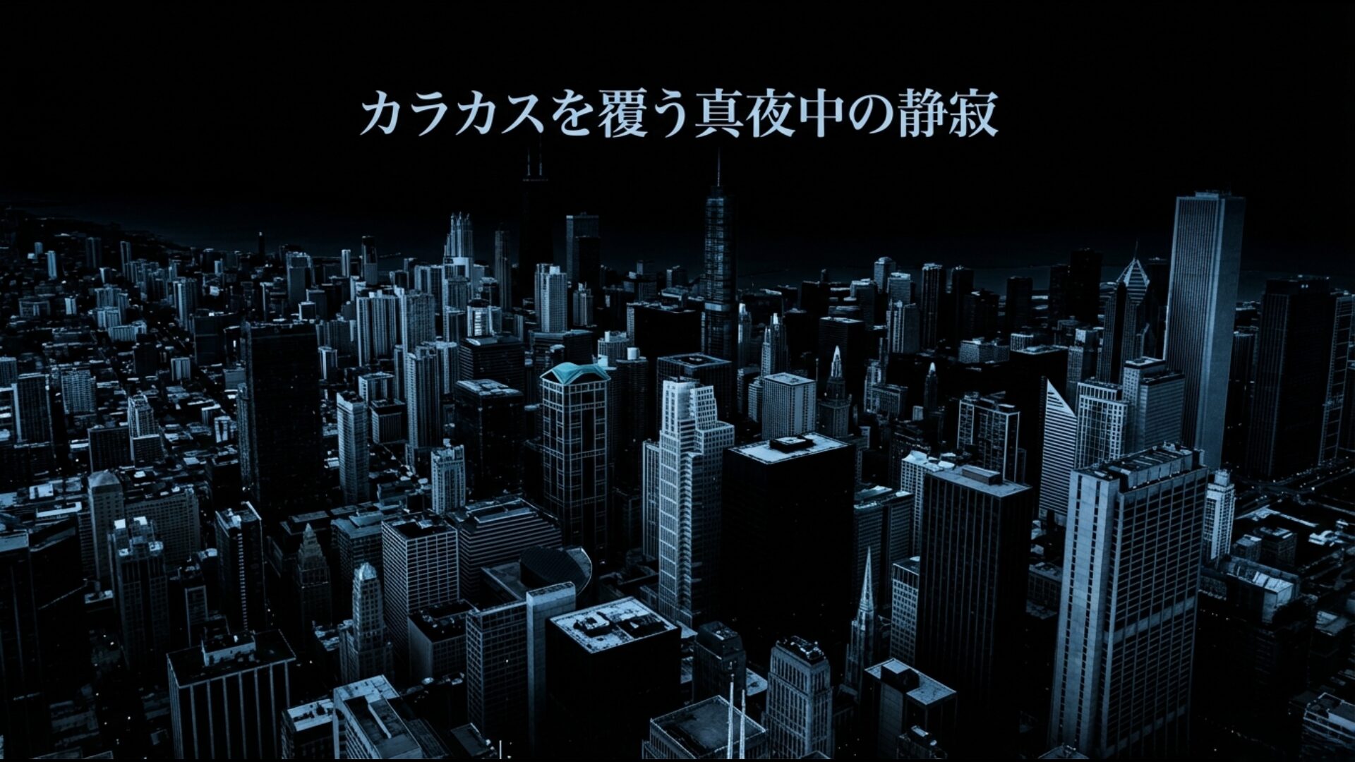 2026年1月に米軍が実施したベネズエラ・マドゥロ大統領拘束作戦の緊迫した夜の光景