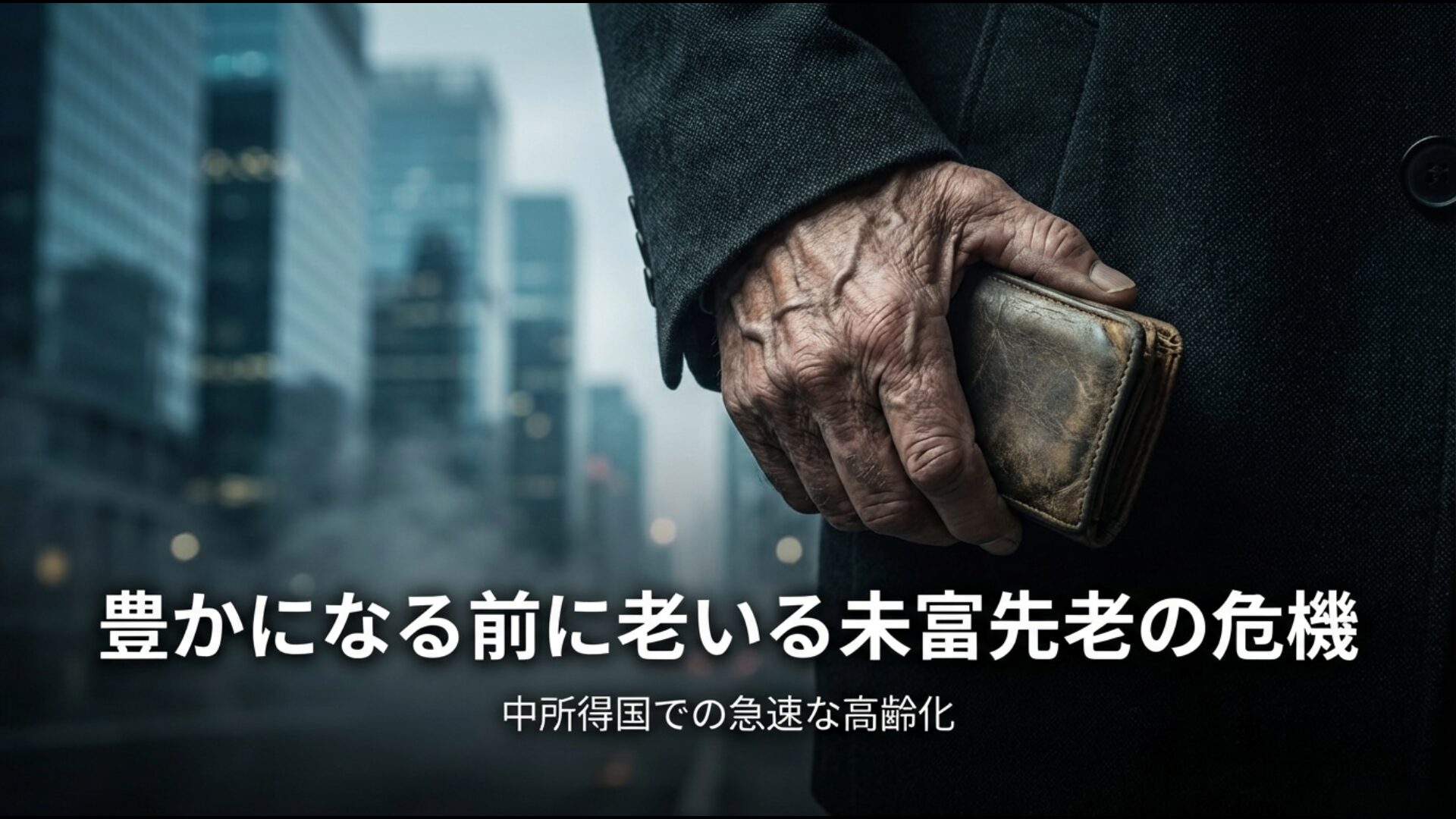 豊かになる前に老いる未富先老の危機と中所得国での急速な高齢化