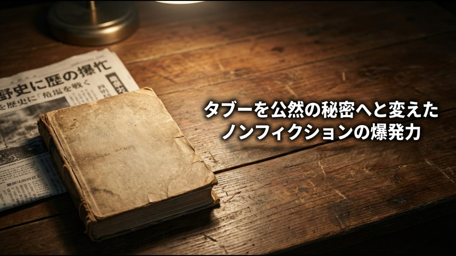 ノンフィクション作品「悪魔の飽食」が731部隊のタブーを公然の秘密に変えた社会的影響図