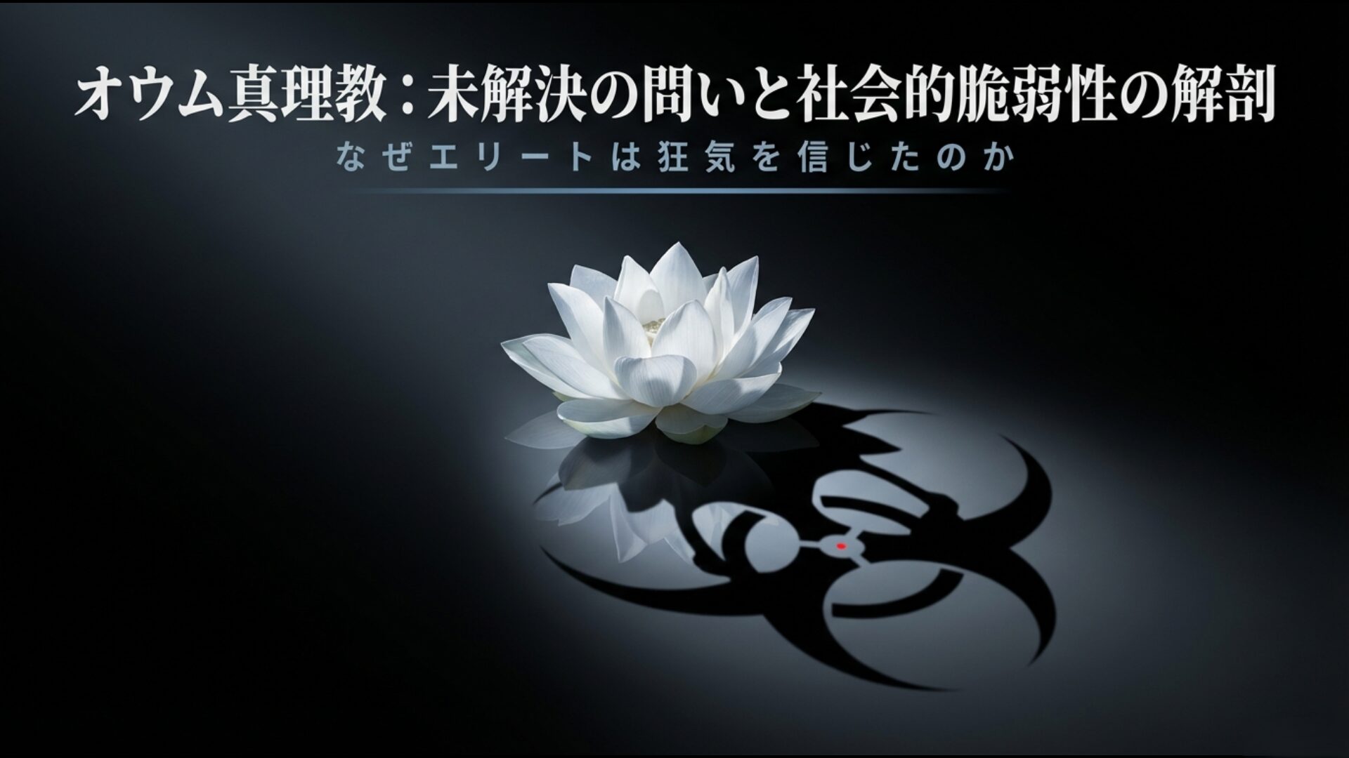 オウム真理教をなぜ信じるのかという問いと社会的脆弱性を解剖するアイキャッチ画像