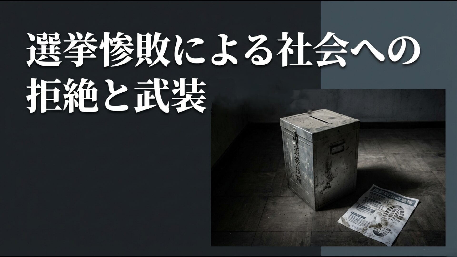 1990年衆院選の惨敗を機にオウム真理教が社会を拒絶し武装化を決断した経緯の解説
