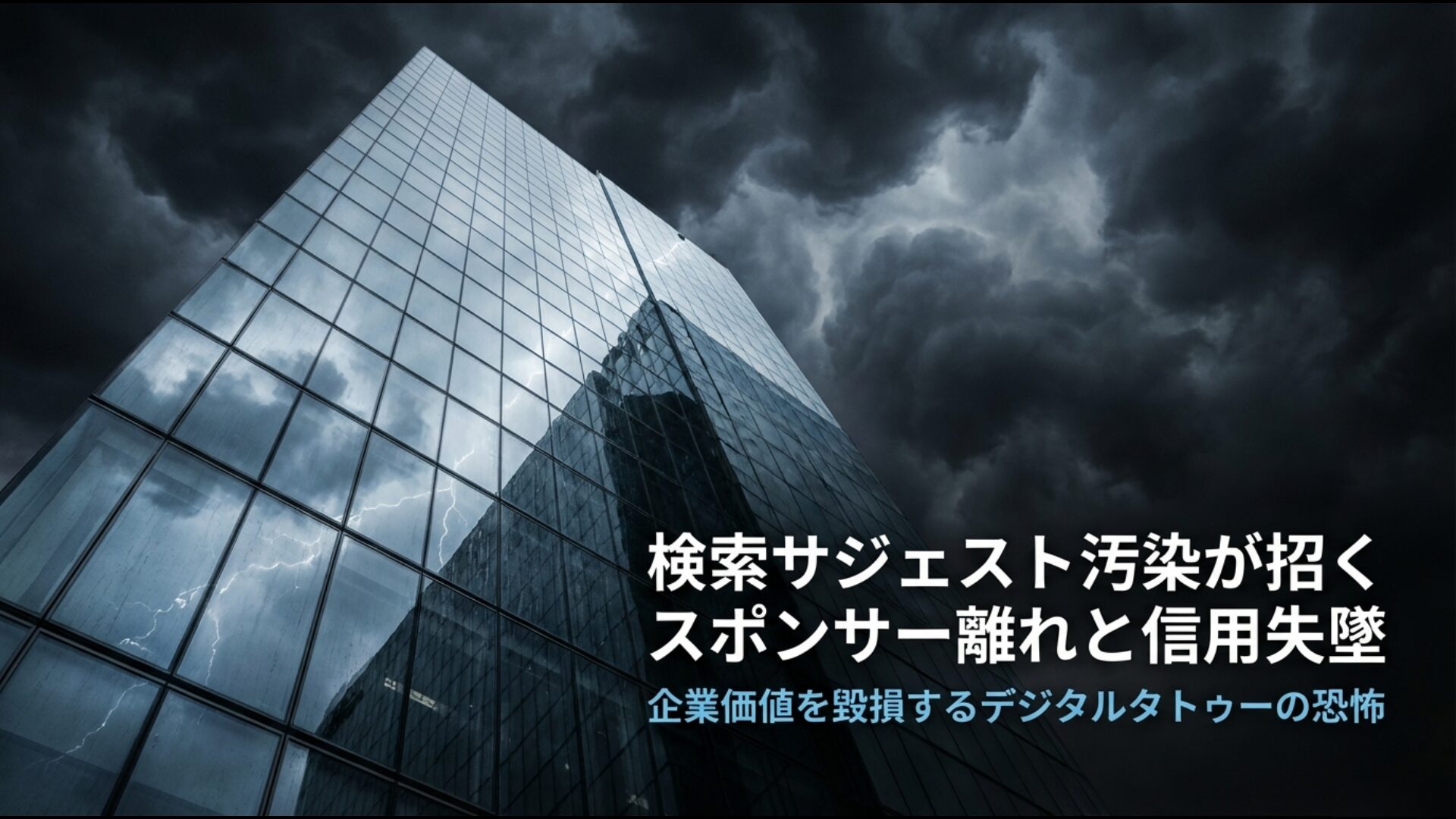 企業価値を毀損するデジタルタトゥーと検索サジェストの恐怖