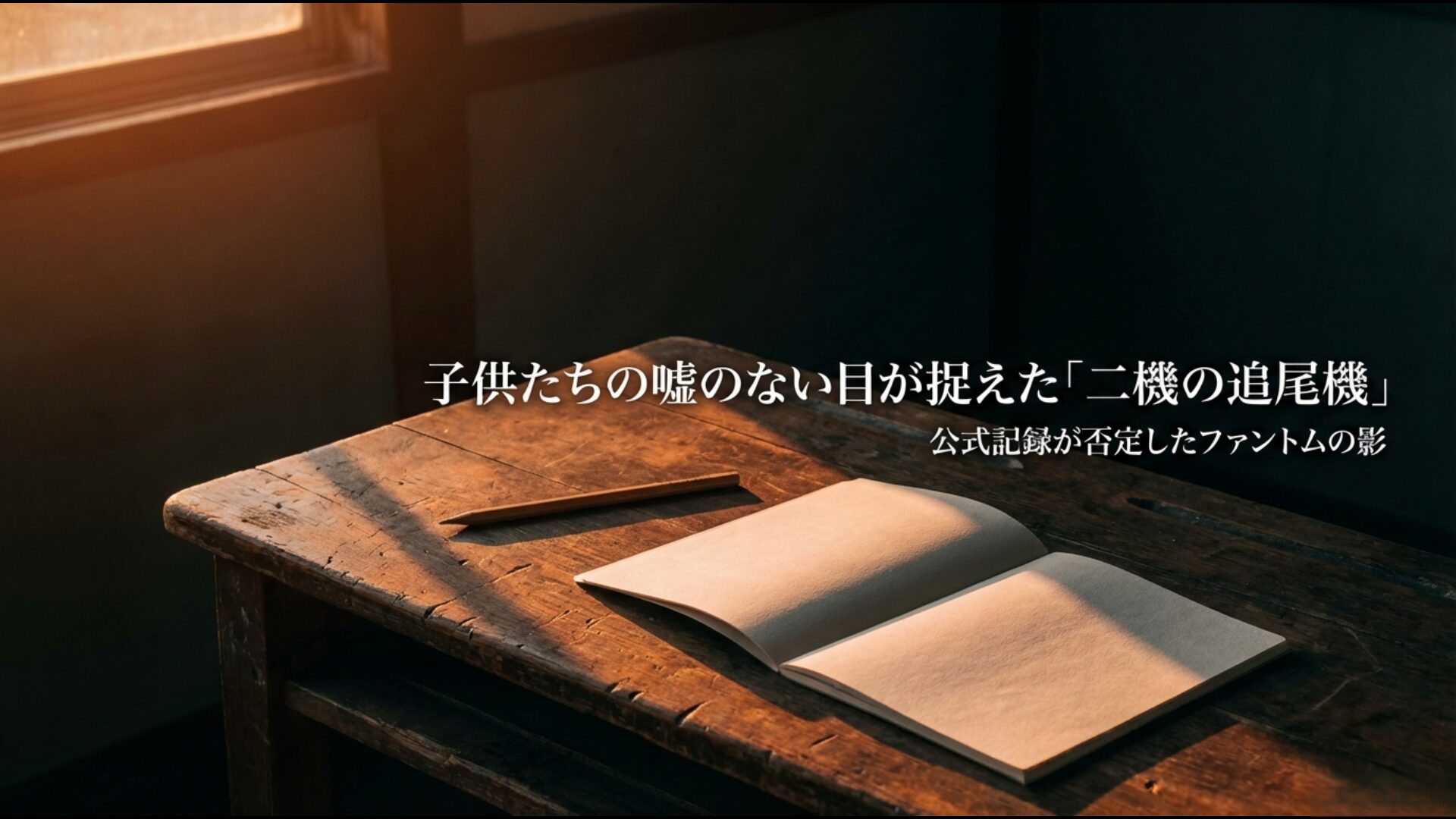 上野村の子供たちが作文に記した日航機123便を追尾する二機のファントム戦闘機