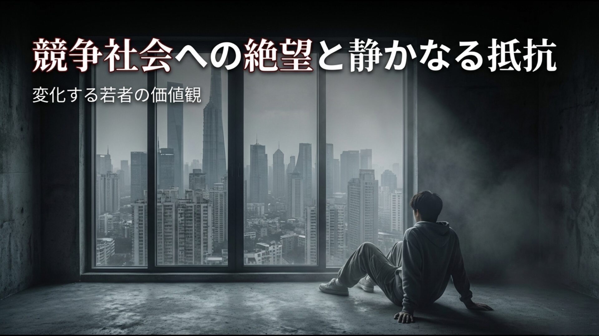 激しい競争社会への絶望と出産を拒否する若者の変化した価値観