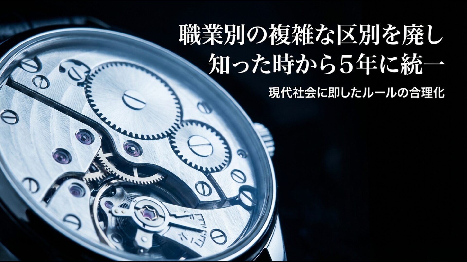 知った時から5年に統一された民法改正後の消滅時効ルールと期間の整理表