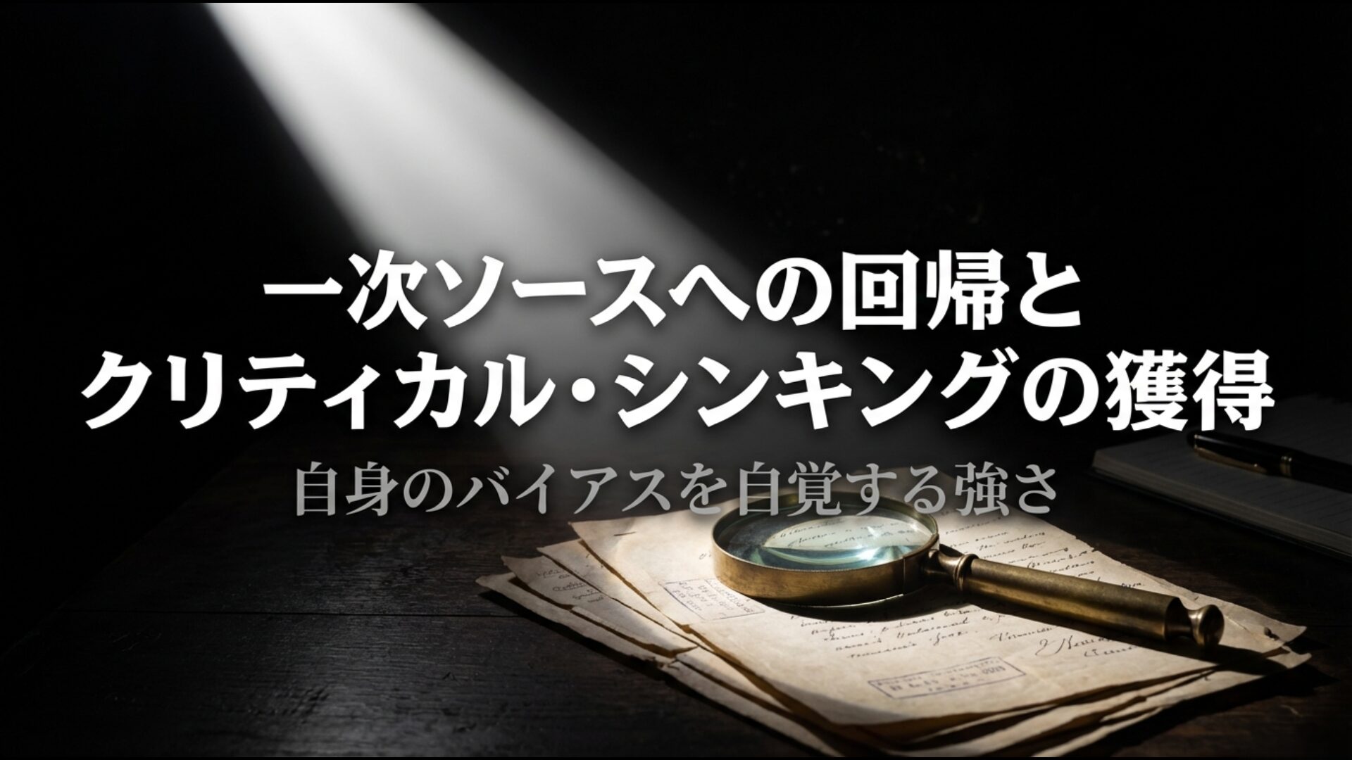 メディアリテラシー教育と一次ソース確認による批判的思考の重要性