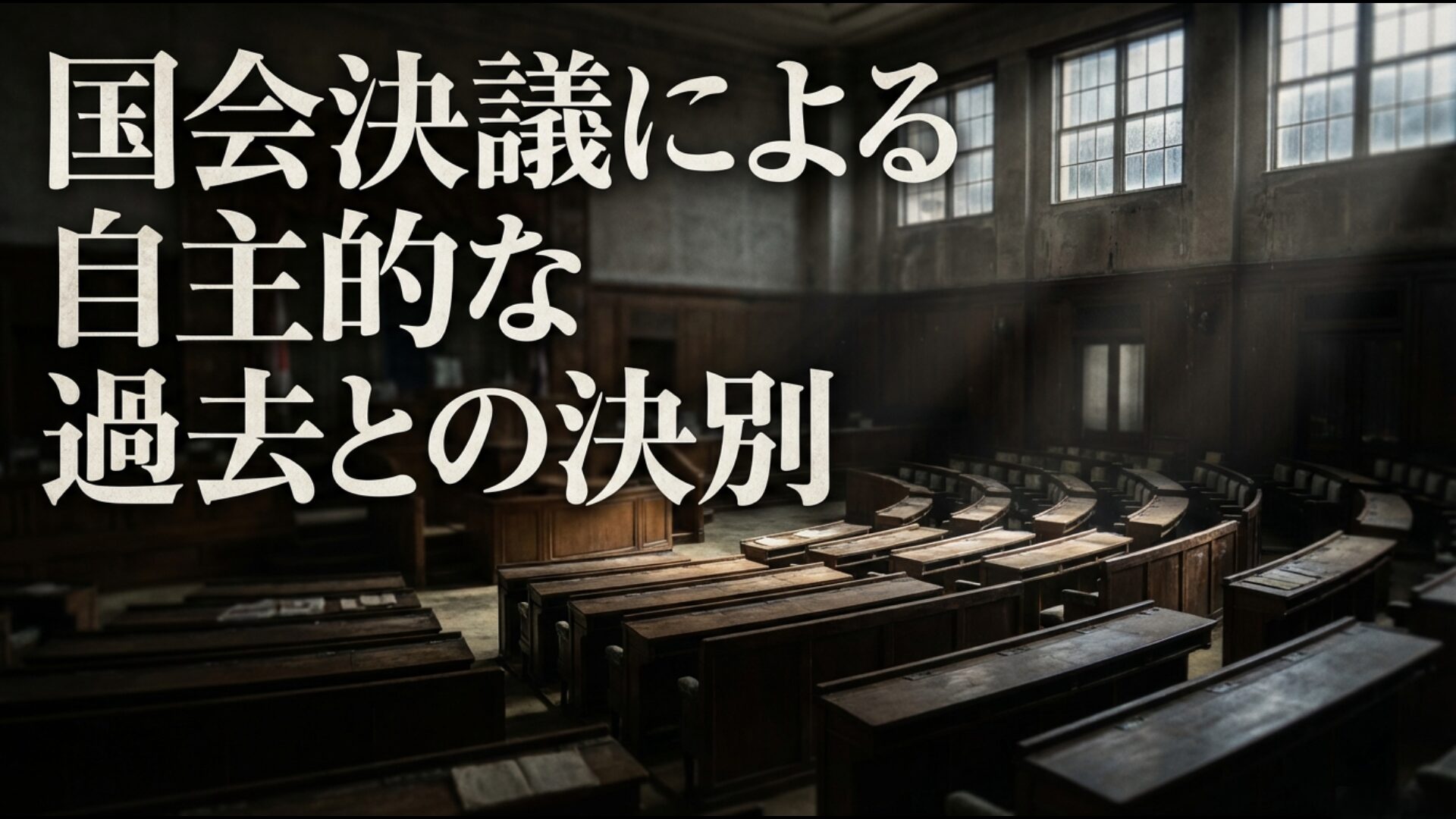 1948年に衆議院と参議院が自ら教育勅語の排除と失効を決議した過去との決別