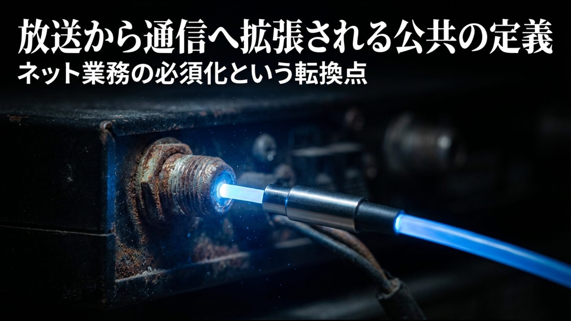 ネット業務必須化により放送から通信へと拡張される公共放送の定義の転換点
