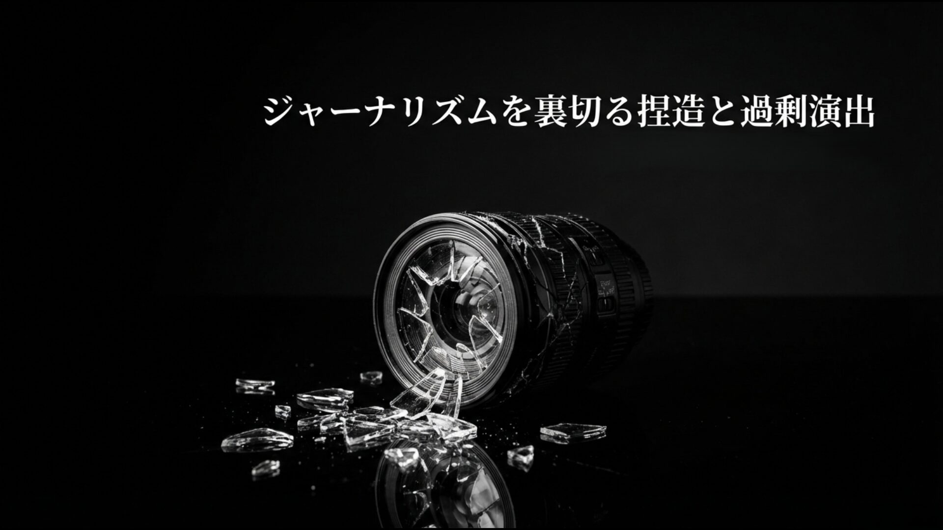 放送内容の捏造や過剰演出によるジャーナリズムの信頼崩壊