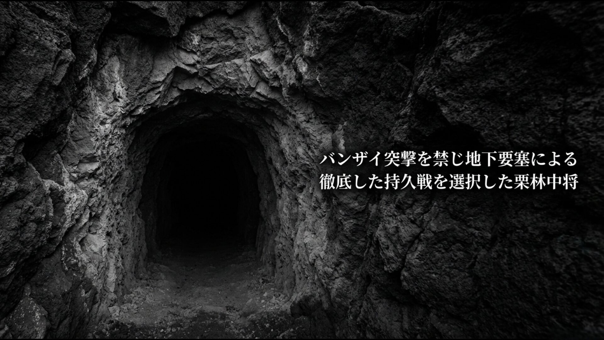 バンザイ突撃を禁じ島全体を地下要塞化した栗林中将の防御戦術