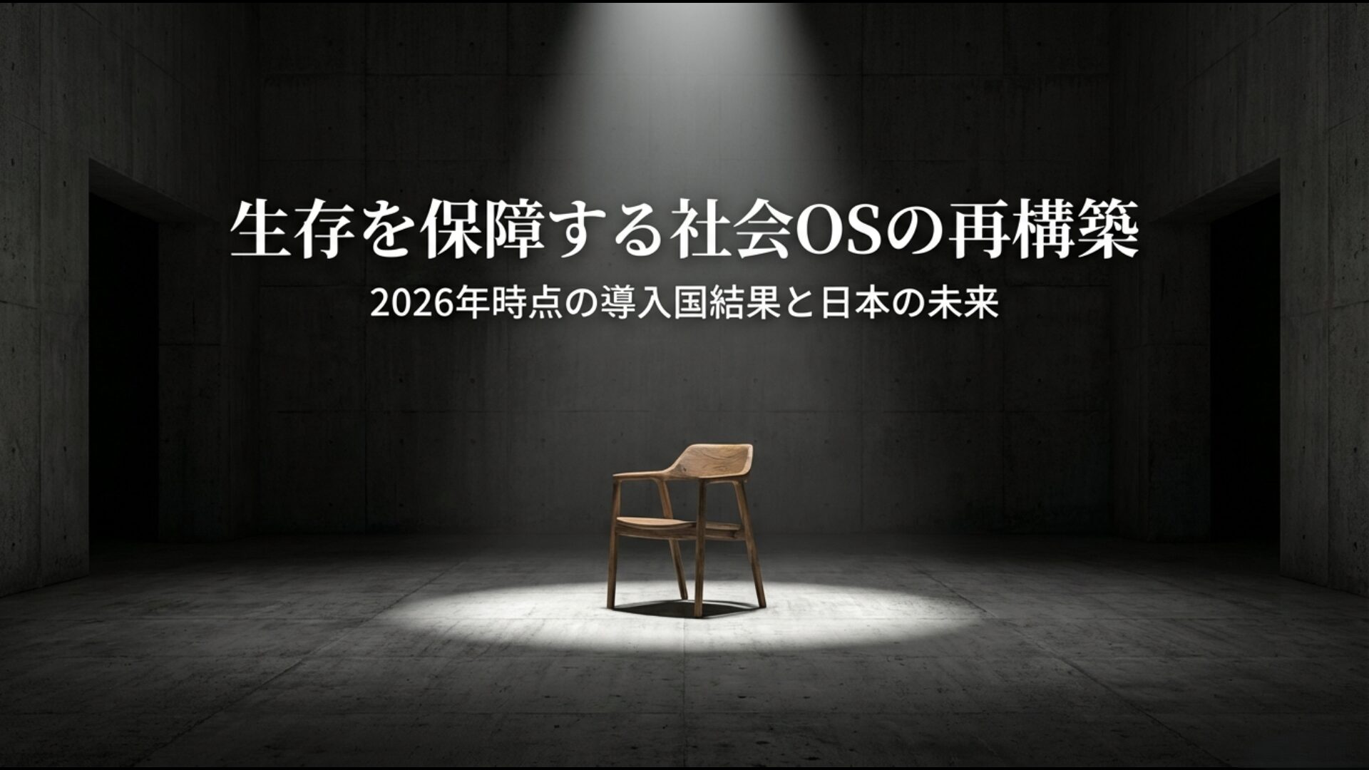 生存を保障する社会OSの再構築を象徴するベーシックインカムのイメージ画像