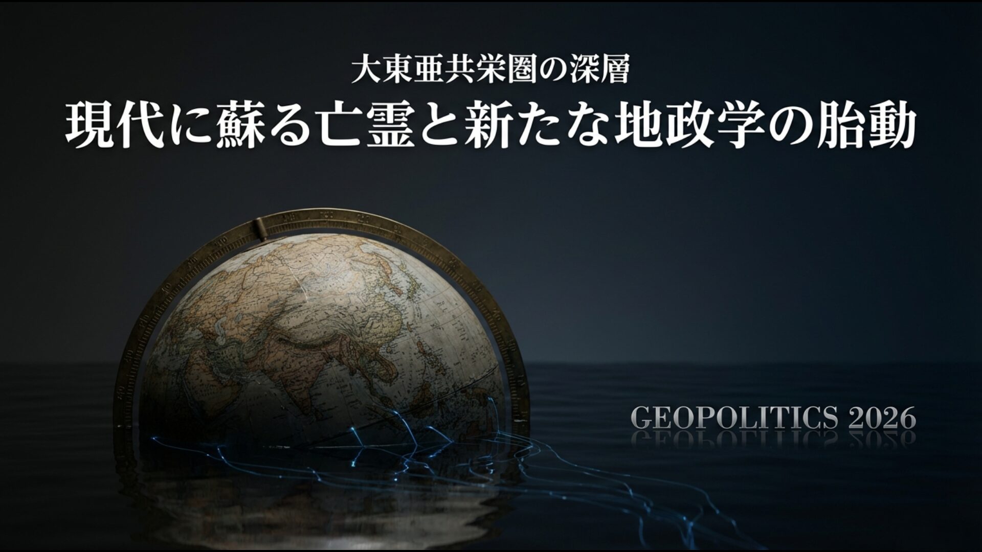 大東亜共栄圏の深層と現代に蘇る新たな地政学の動きを表現したアイキャッチ画像