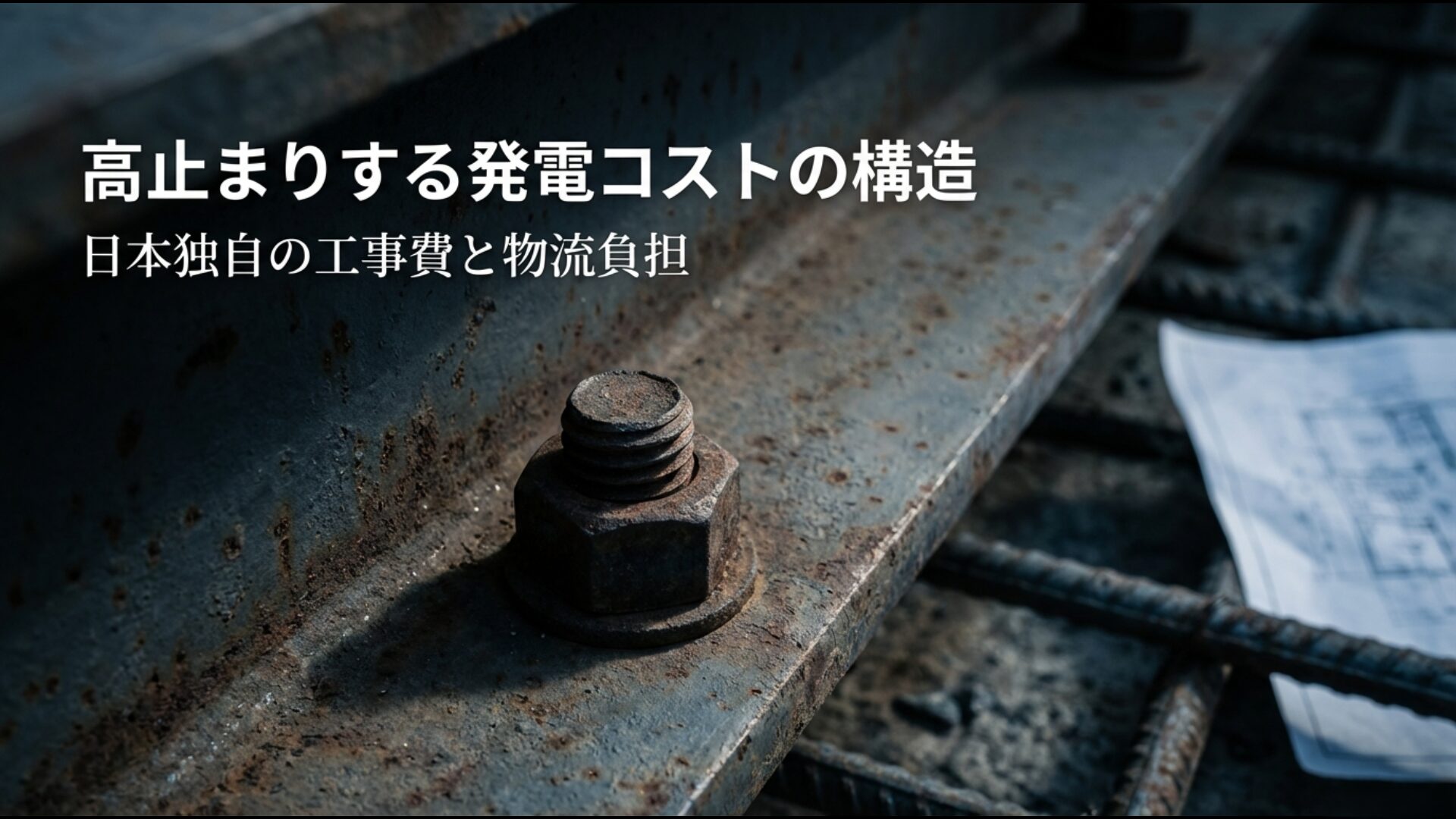 日本独自の工事費や物流コストが再エネ発電コストを押し上げる構造の分析