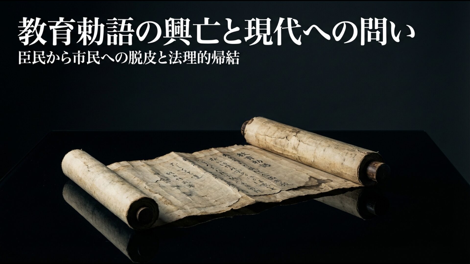 教育勅語の歴史的背景と現代日本への影響を考察するアイキャッチ画像