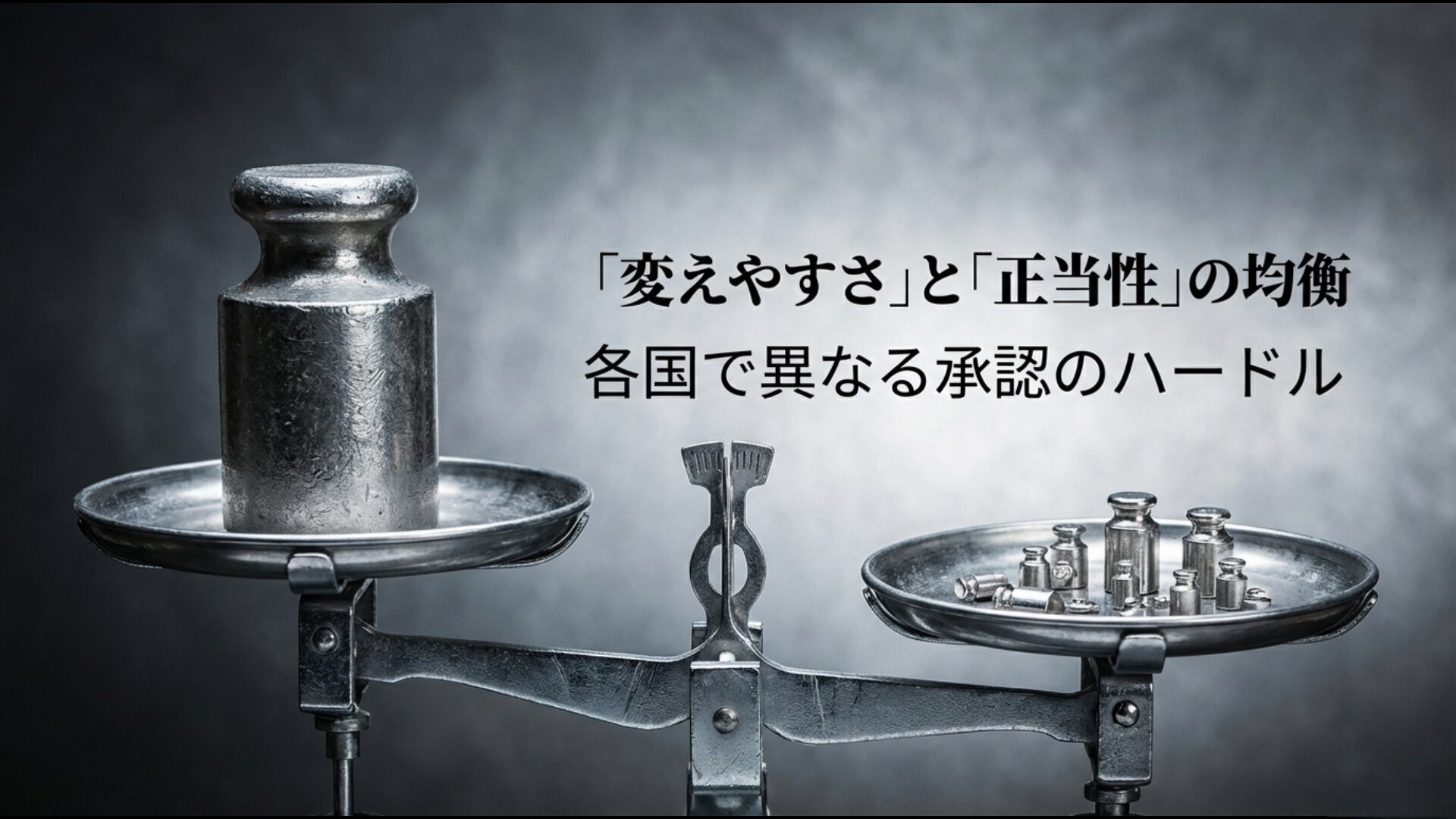 スイスやオーストラリアなど各国で異なる憲法改正の承認ハードルと正当性の均衡を説明する比較図